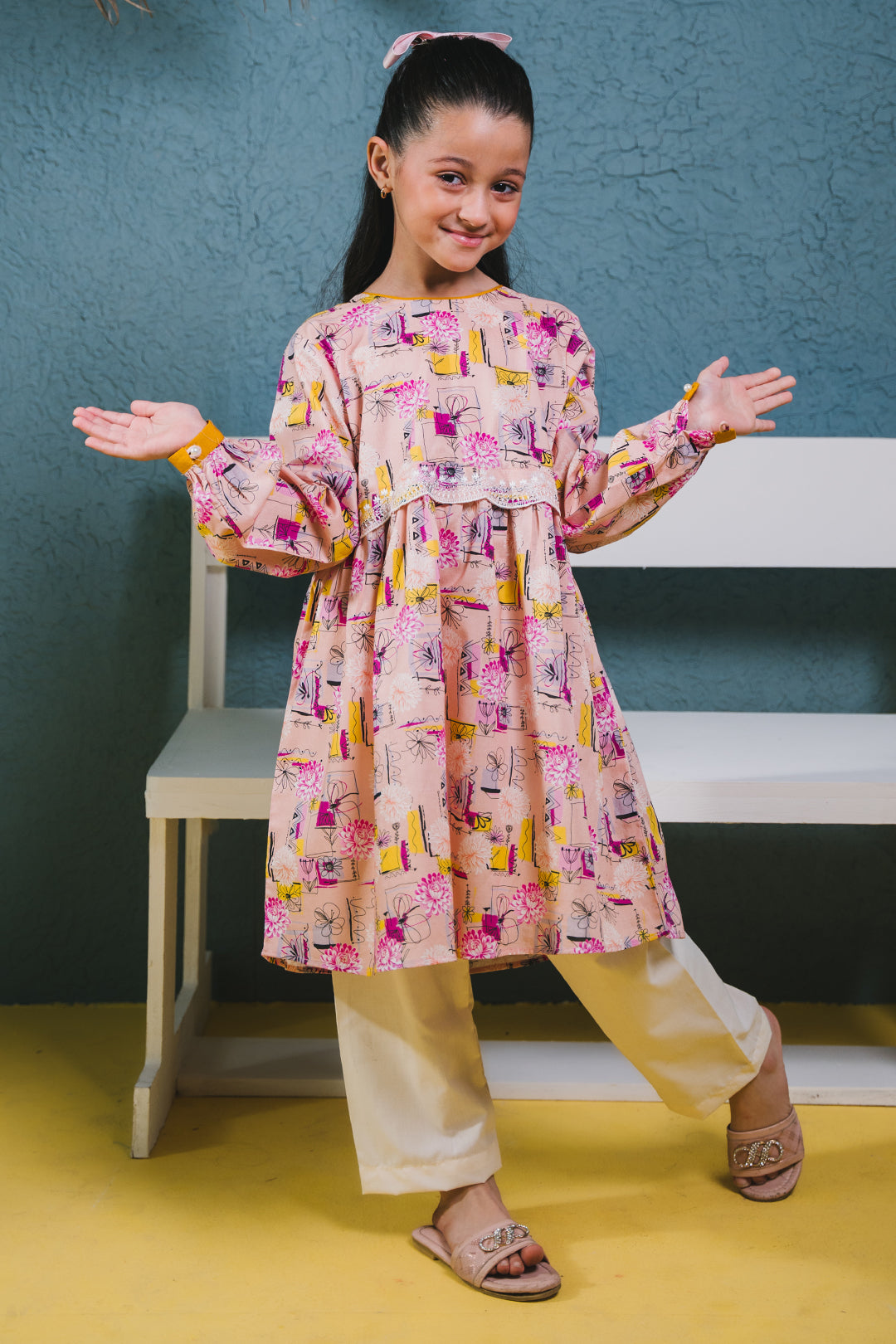Zellbury Girls | 1 Piece Lawn | Embroidered Kurta - 1452 - House Of Hania