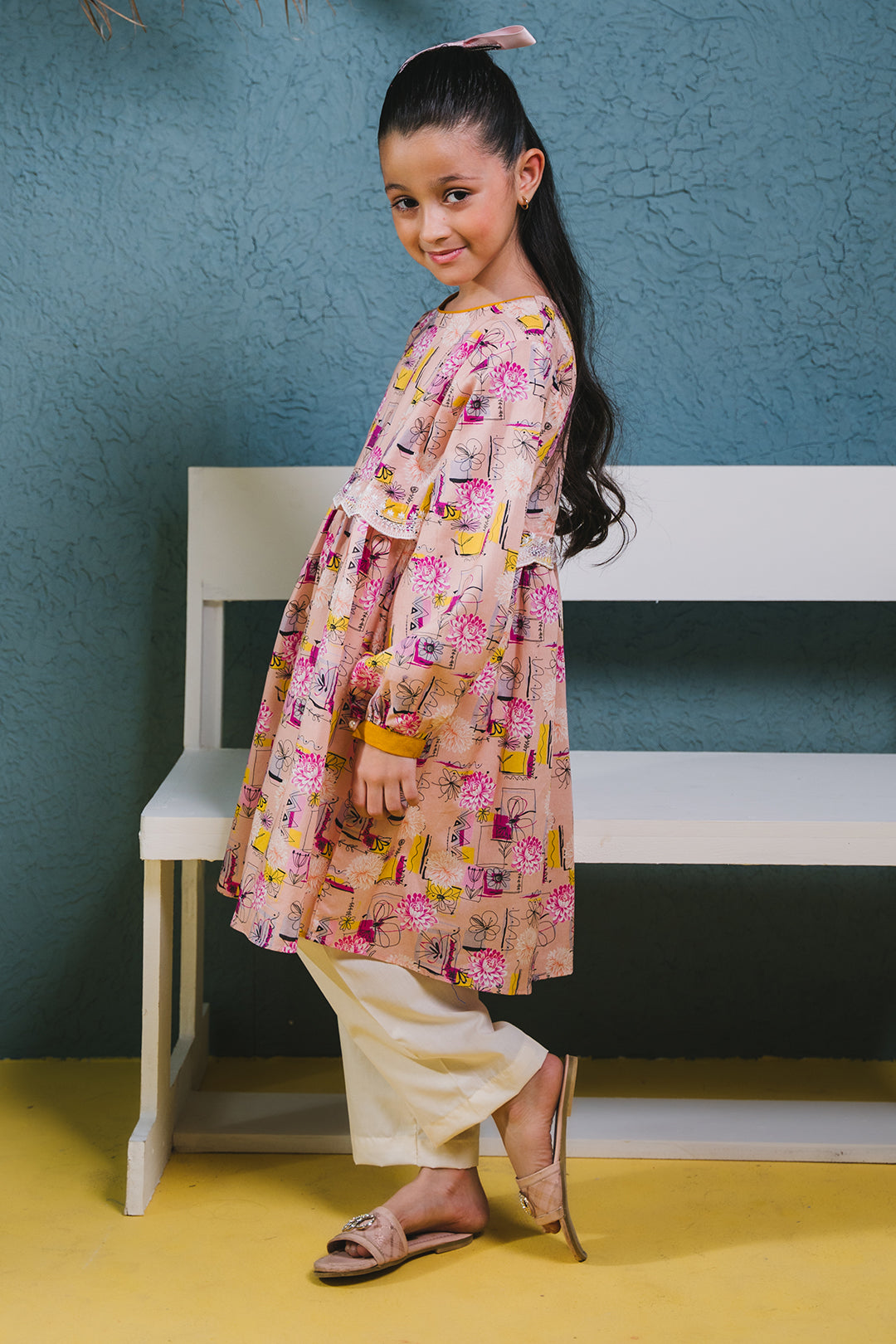 Zellbury Girls | 1 Piece Lawn | Embroidered Kurta - 1452 - House Of Hania