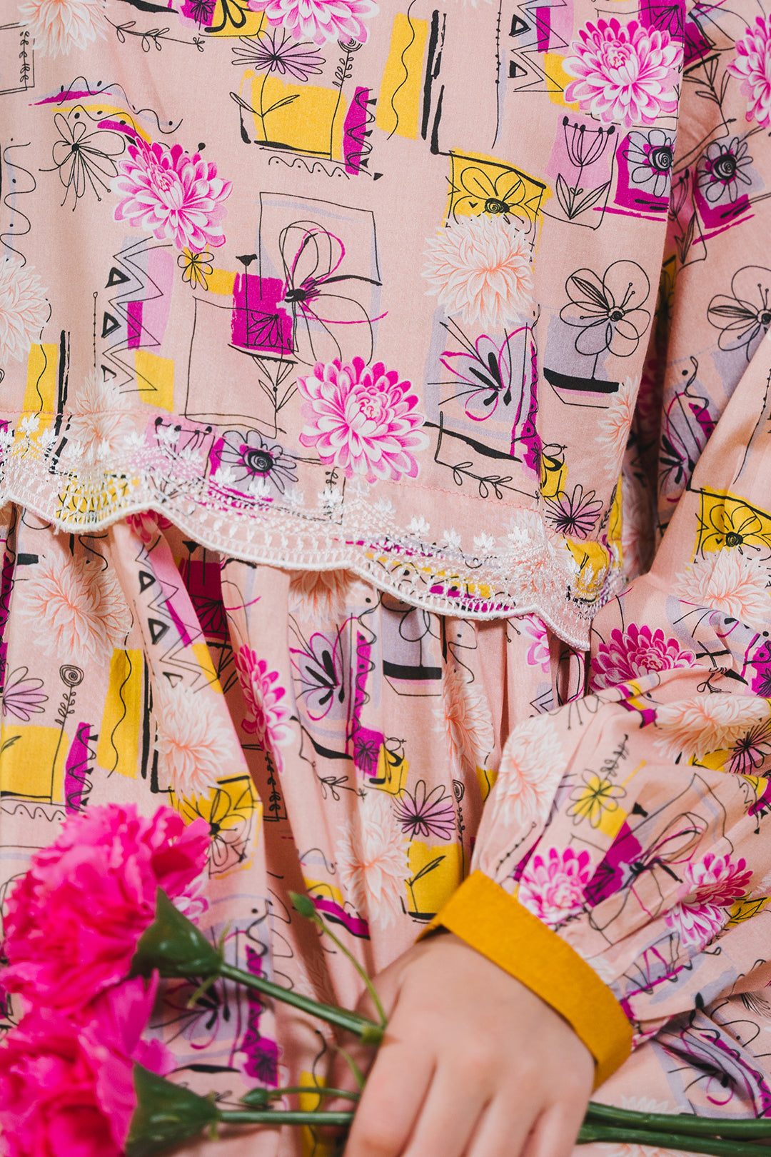 Zellbury Girls | 1 Piece Lawn | Embroidered Kurta - 1452 - House Of Hania