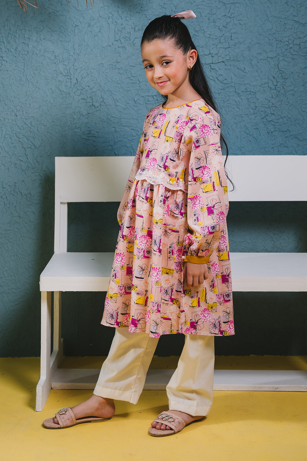 Zellbury Girls | 1 Piece Lawn | Embroidered Kurta - 1452 - House Of Hania