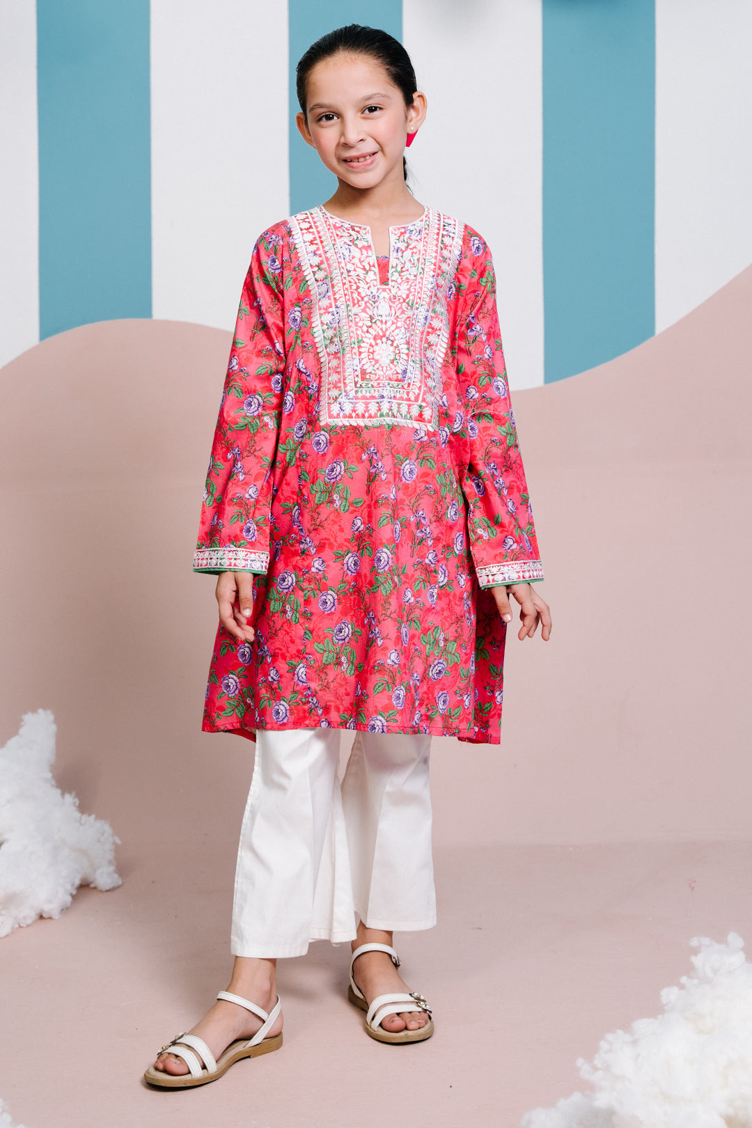 Zellbury Girls | 1 Piece Lawn | Embroidered Kurta - 1453 - House Of Hania