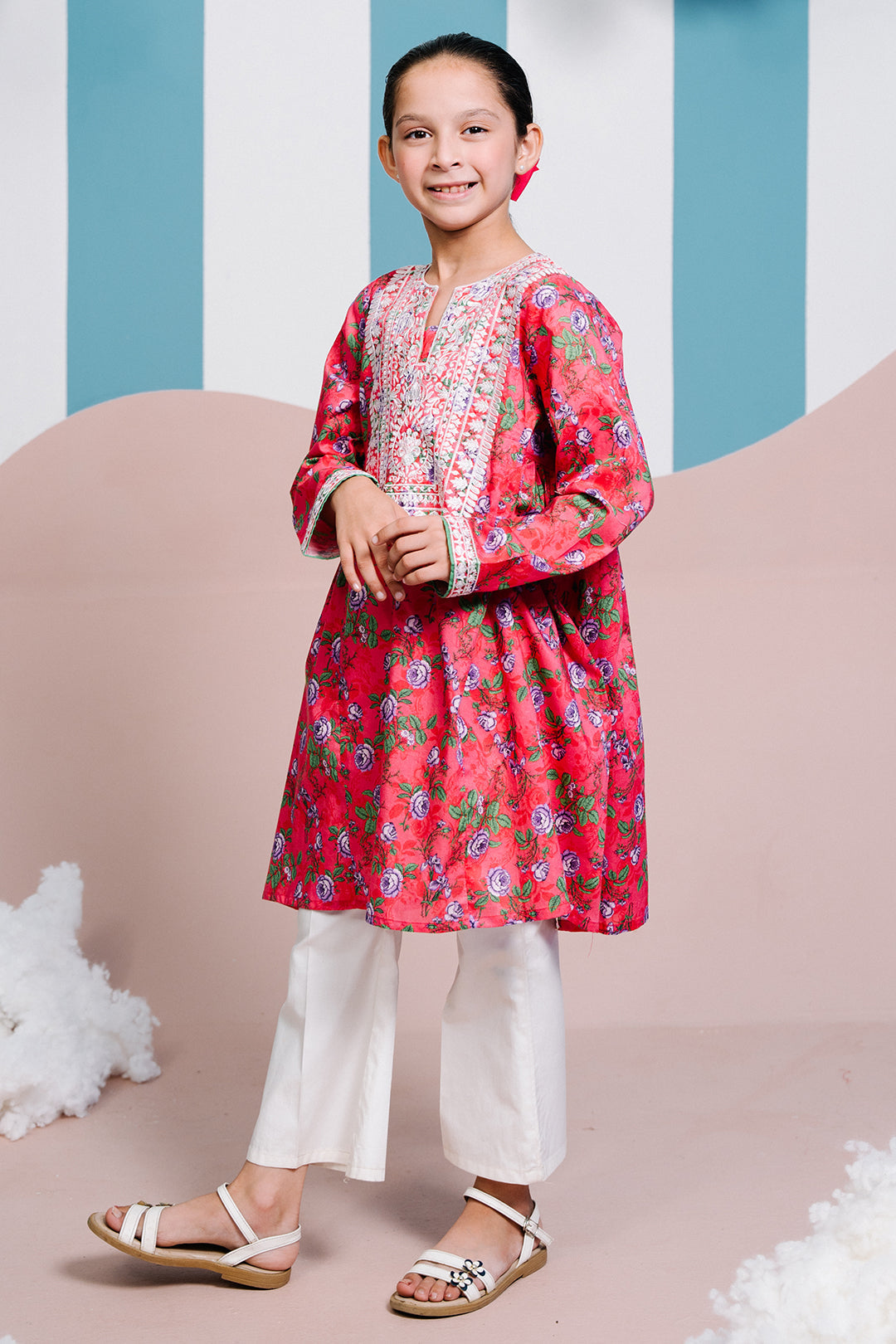 Zellbury Girls | 1 Piece Lawn | Embroidered Kurta - 1453 - House Of Hania