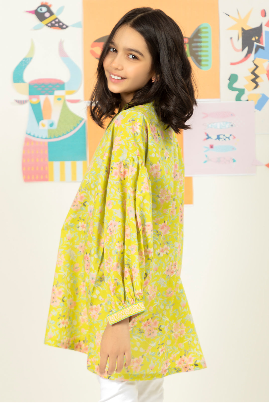 Zellbury Girls | 1 Piece Lawn | Kurta - 1344 - House Of Hania