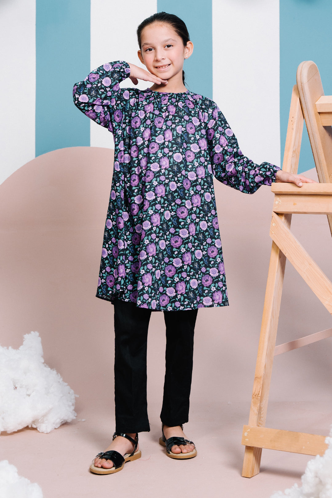 Zellbury Girls | 1 Piece Lawn | Kurta - 1386 - House Of Hania