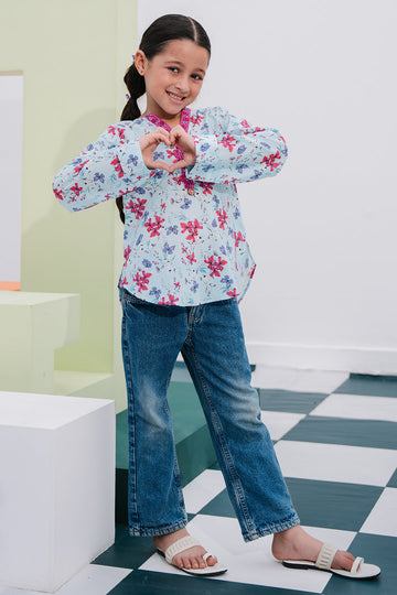 Zellbury Girls | 1 Piece Lawn | Kurta - 1387 - House Of Hania