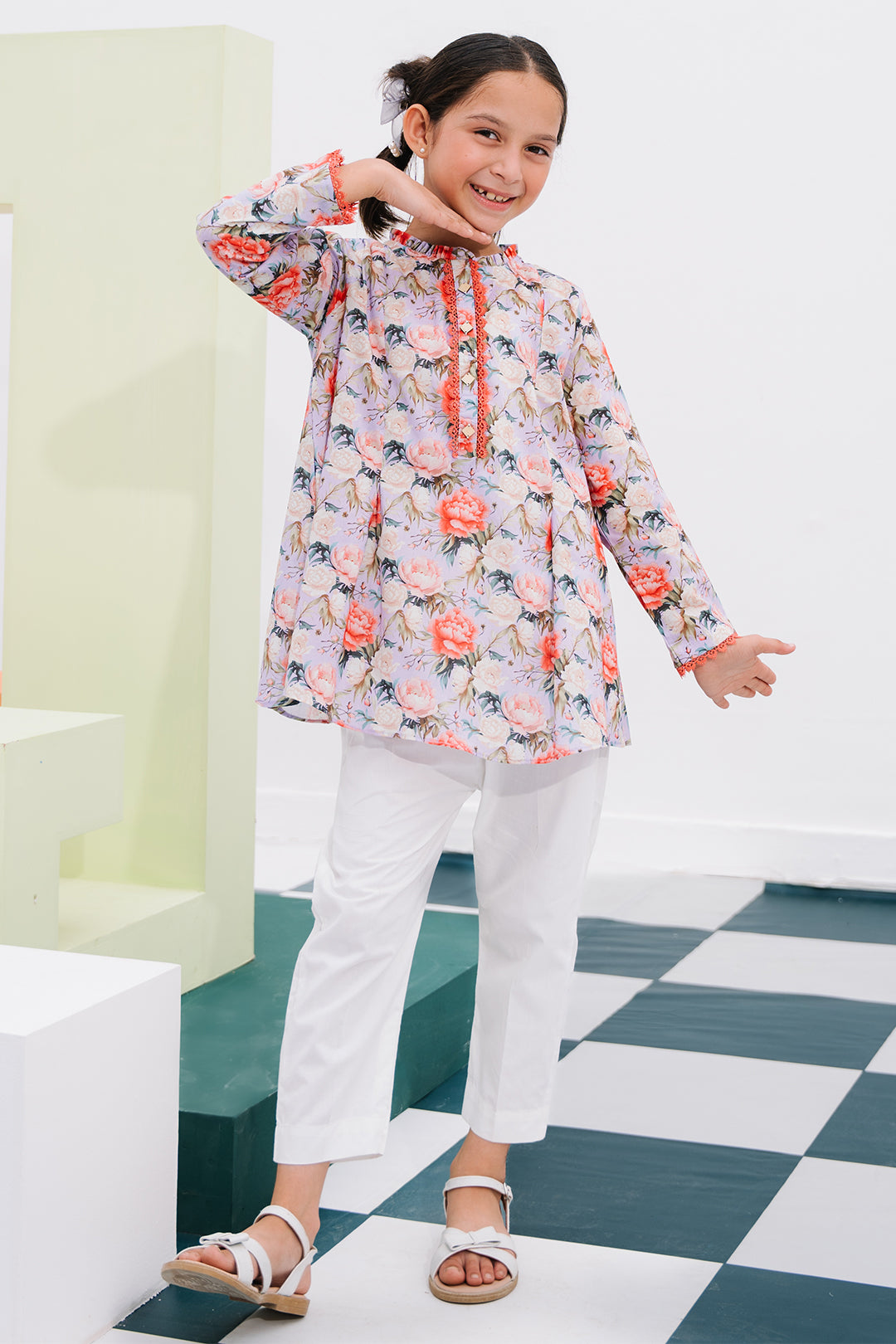 Zellbury Girls | 1 Piece Lawn | Kurta - 1390 - House Of Hania