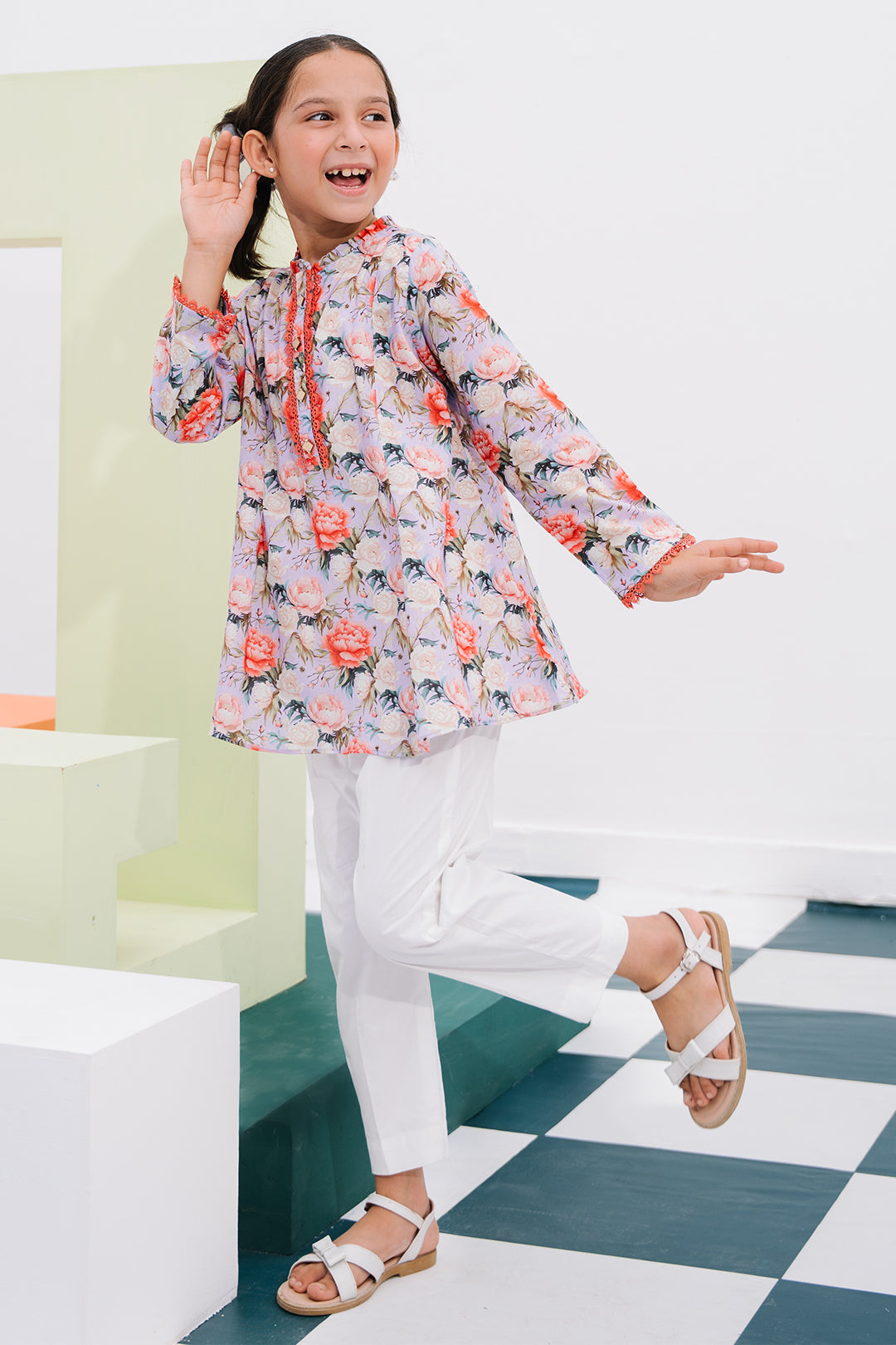 Zellbury Girls | 1 Piece Lawn | Kurta - 1390 - House Of Hania