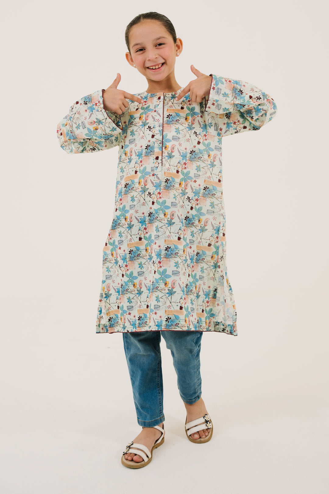 Zellbury Girls | 1 Piece Lawn | Kurta - 1436 - House Of Hania