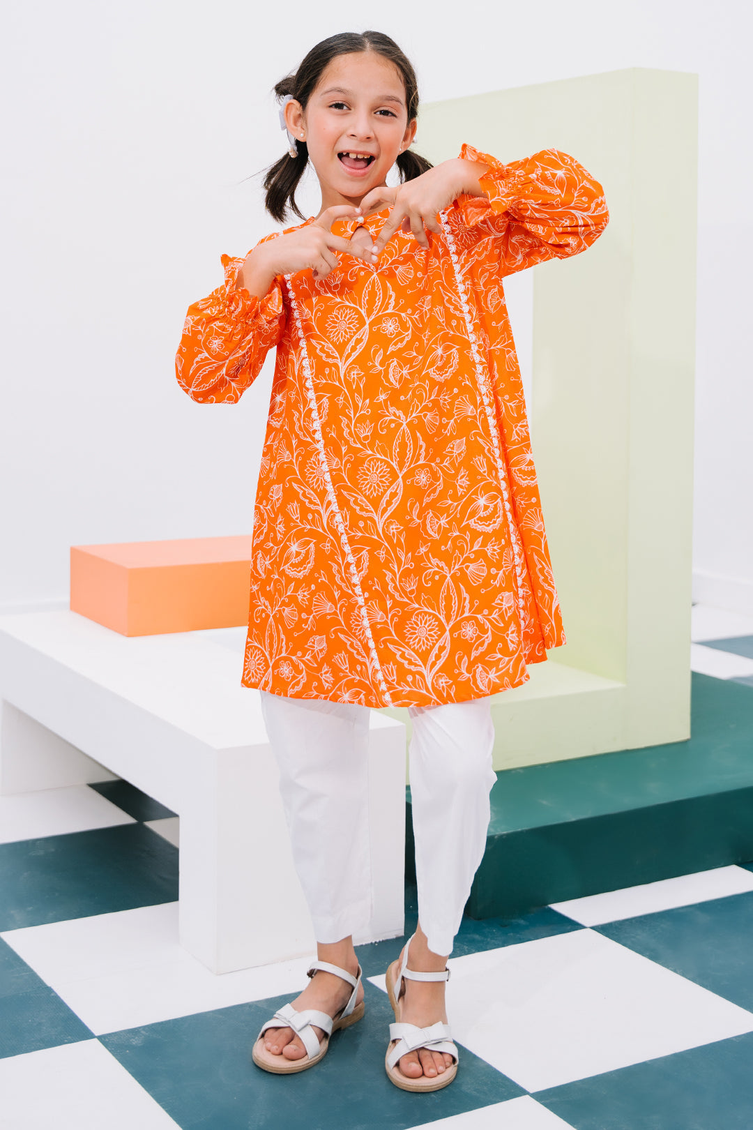 Zellbury Girls | 1 Piece Lawn | Kurta - 1448 - House Of Hania