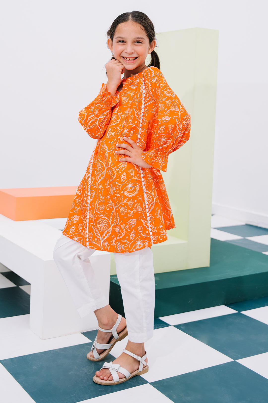 Zellbury Girls | 1 Piece Lawn | Kurta - 1448 - House Of Hania