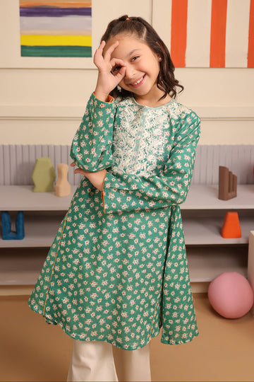 Zellbury Girls | 1 Piece Viscose | Embroidered Kurta - 1701 - House Of Hania