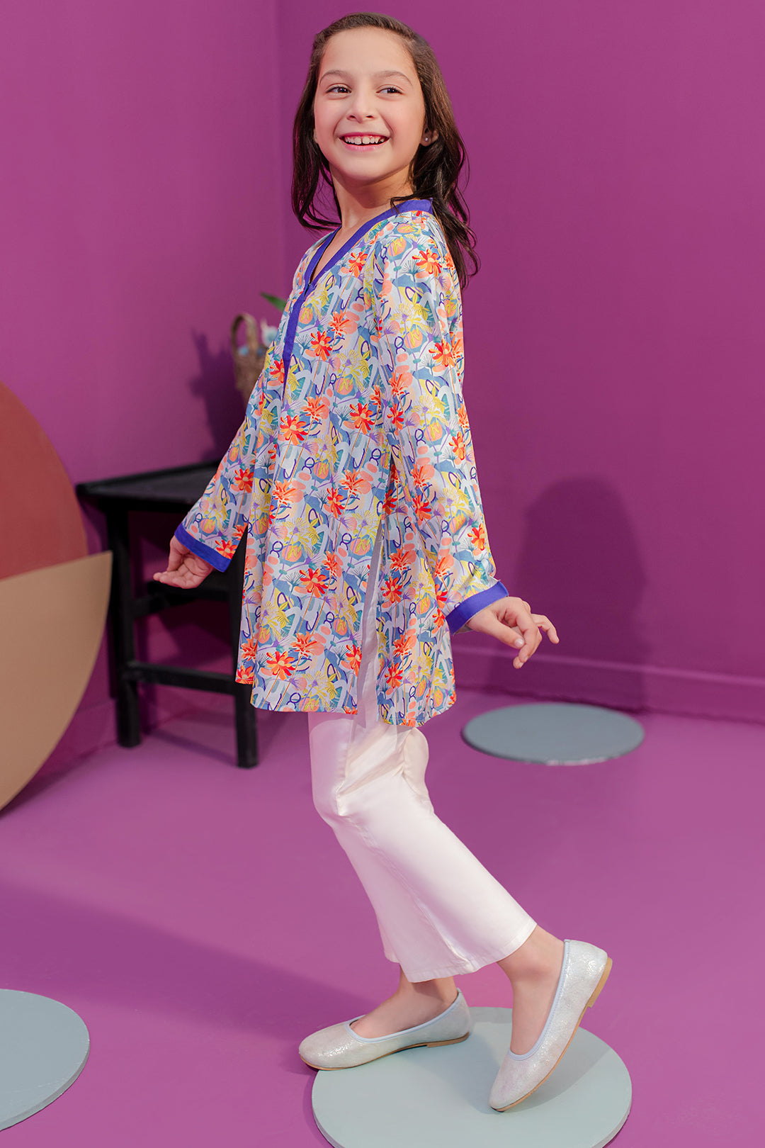 Zellbury Girls | 1 Piece Viscose | Kurta - 1720 - House Of Hania