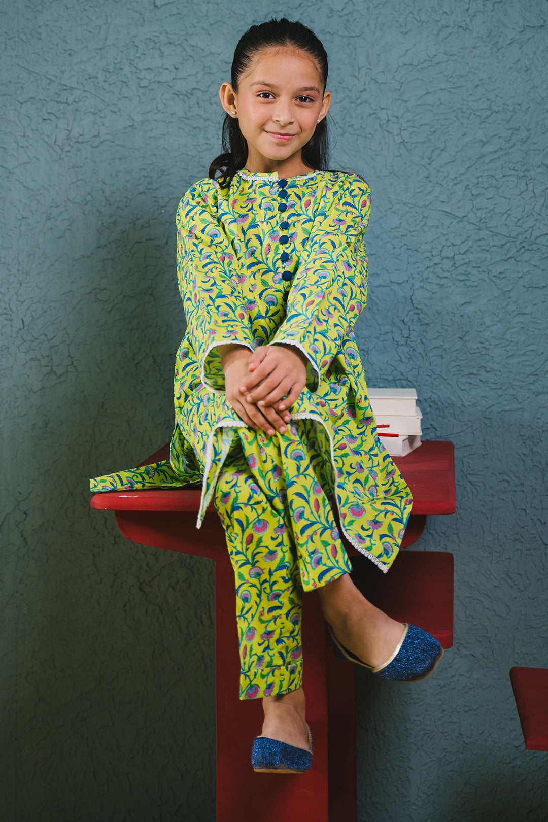 Zellbury Girls | 2 Piece Cambric | Kurta Trouser - 2679 - House Of Hania