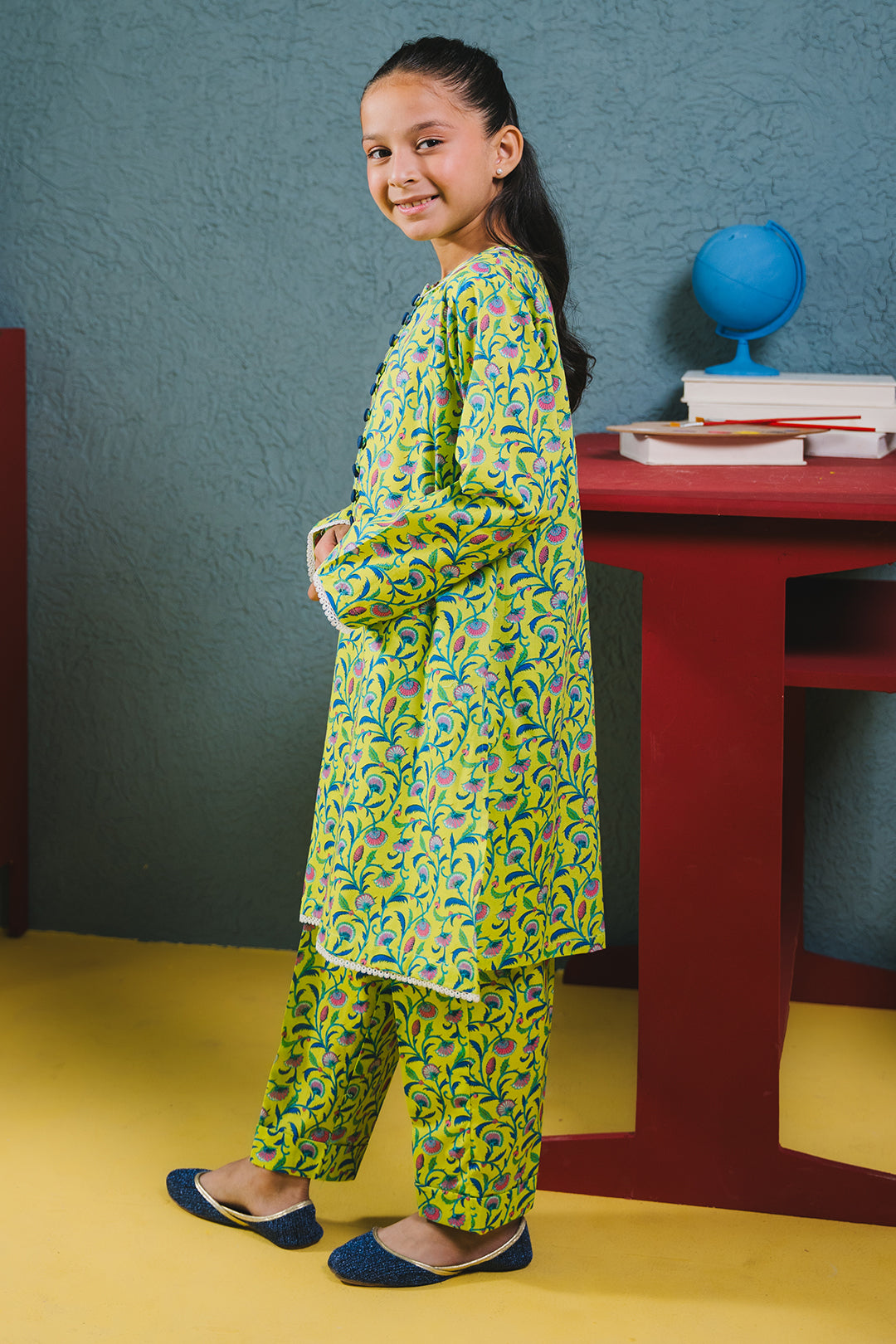 Zellbury Girls | 2 Piece Cambric | Kurta Trouser - 2679 - House Of Hania