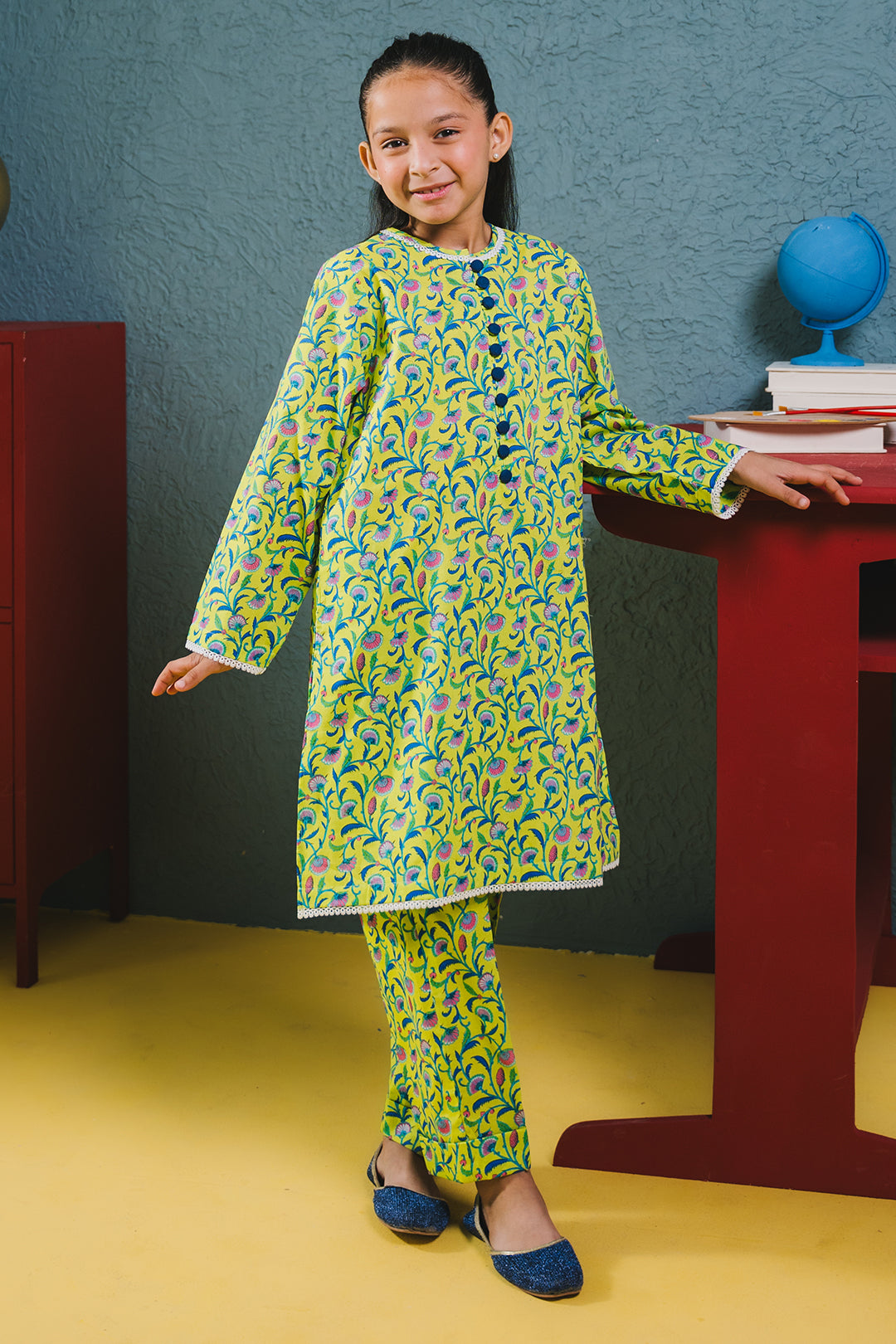 Zellbury Girls | 2 Piece Cambric | Kurta Trouser - 2679 - House Of Hania