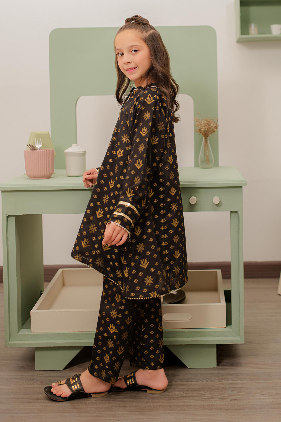 Zellbury Girls | 2 Piece Jacquard | Kurta Trouser - 2697 - House Of Hania