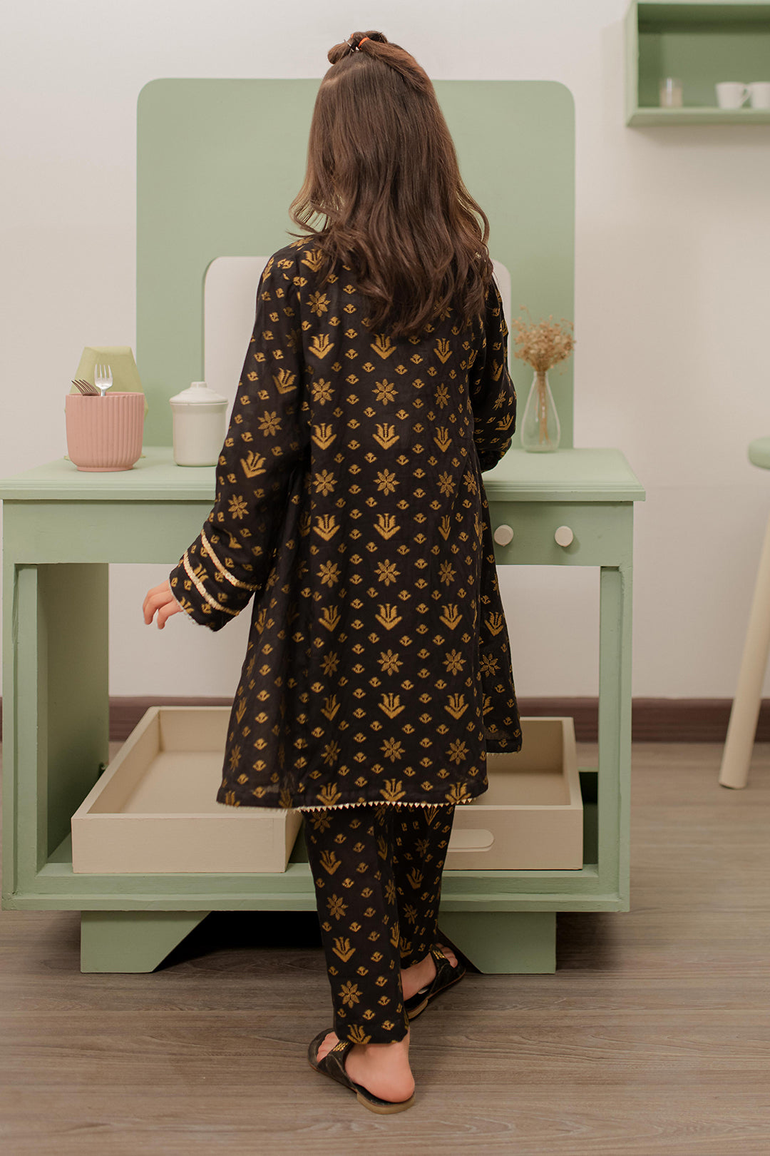 Zellbury Girls | 2 Piece Jacquard | Kurta Trouser - 2697 - House Of Hania