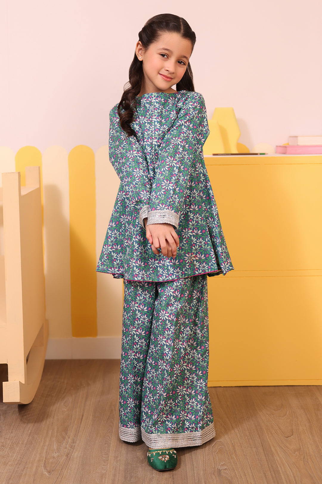 Zellbury Girls | 2 Piece Karandi | Kurta Trouser - 2762 - House Of Hania