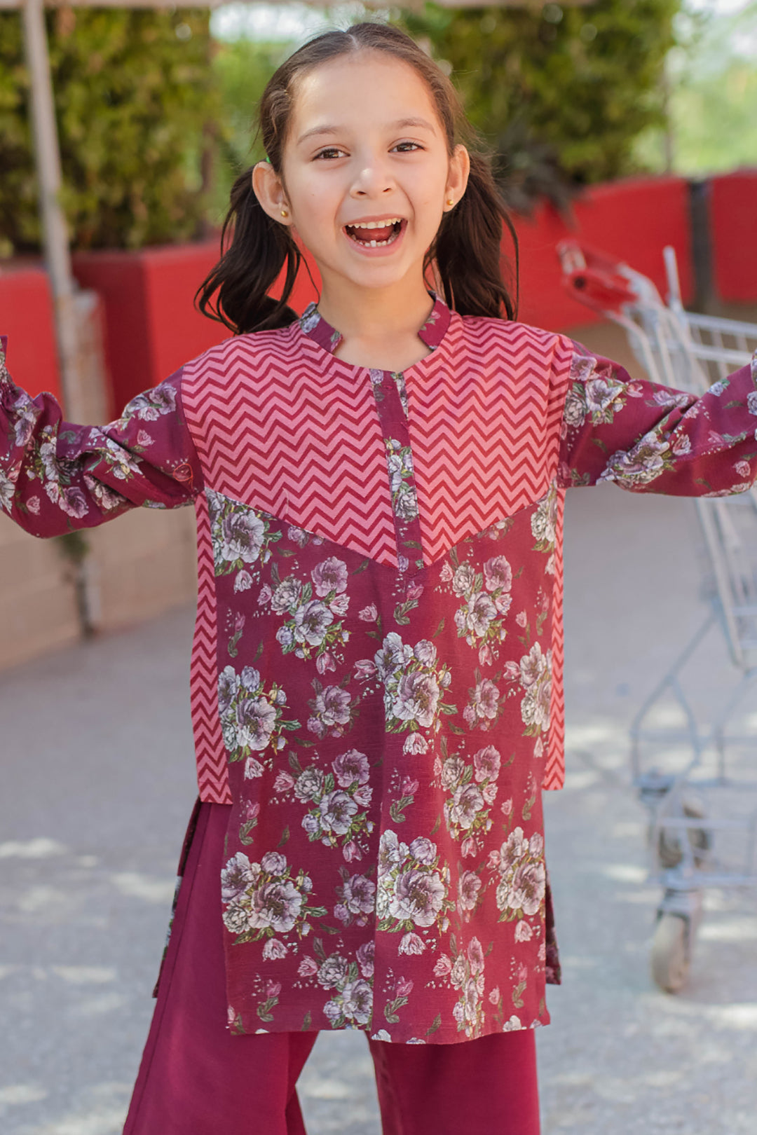 Zellbury Girls | 2 Piece Khaddar | Kurta Trouser - 2222 - House Of Hania