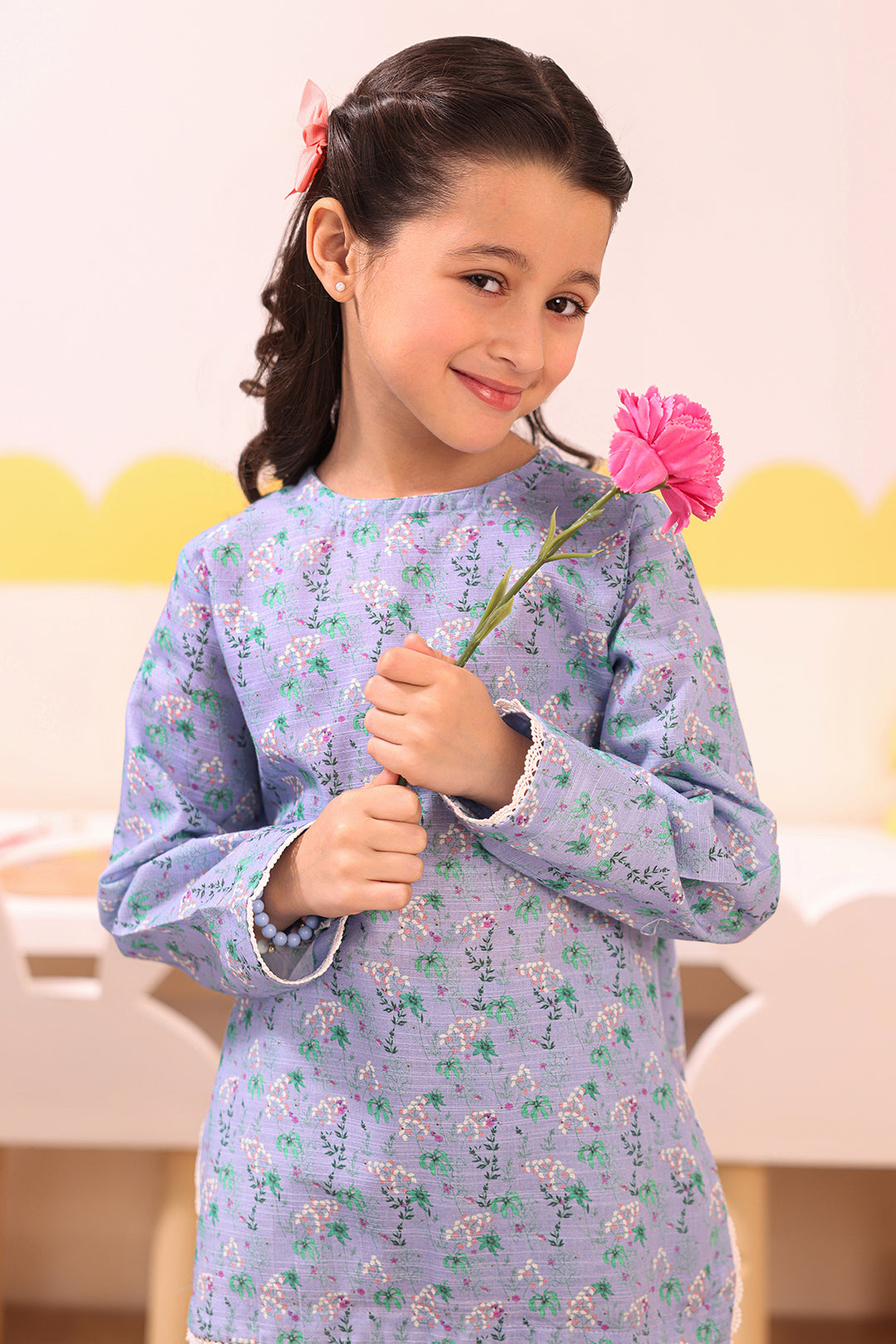 Zellbury Girls | 2 Piece Khaddar | Kurta Trouser - 2748 - House Of Hania