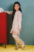 Zellbury Girls | 2 Piece Lawn | Embroidered Kurta Trouser - 2430 - House Of Hania