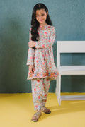 Zellbury Girls | 2 Piece Lawn | Embroidered Kurta Trouser - 2430 - House Of Hania