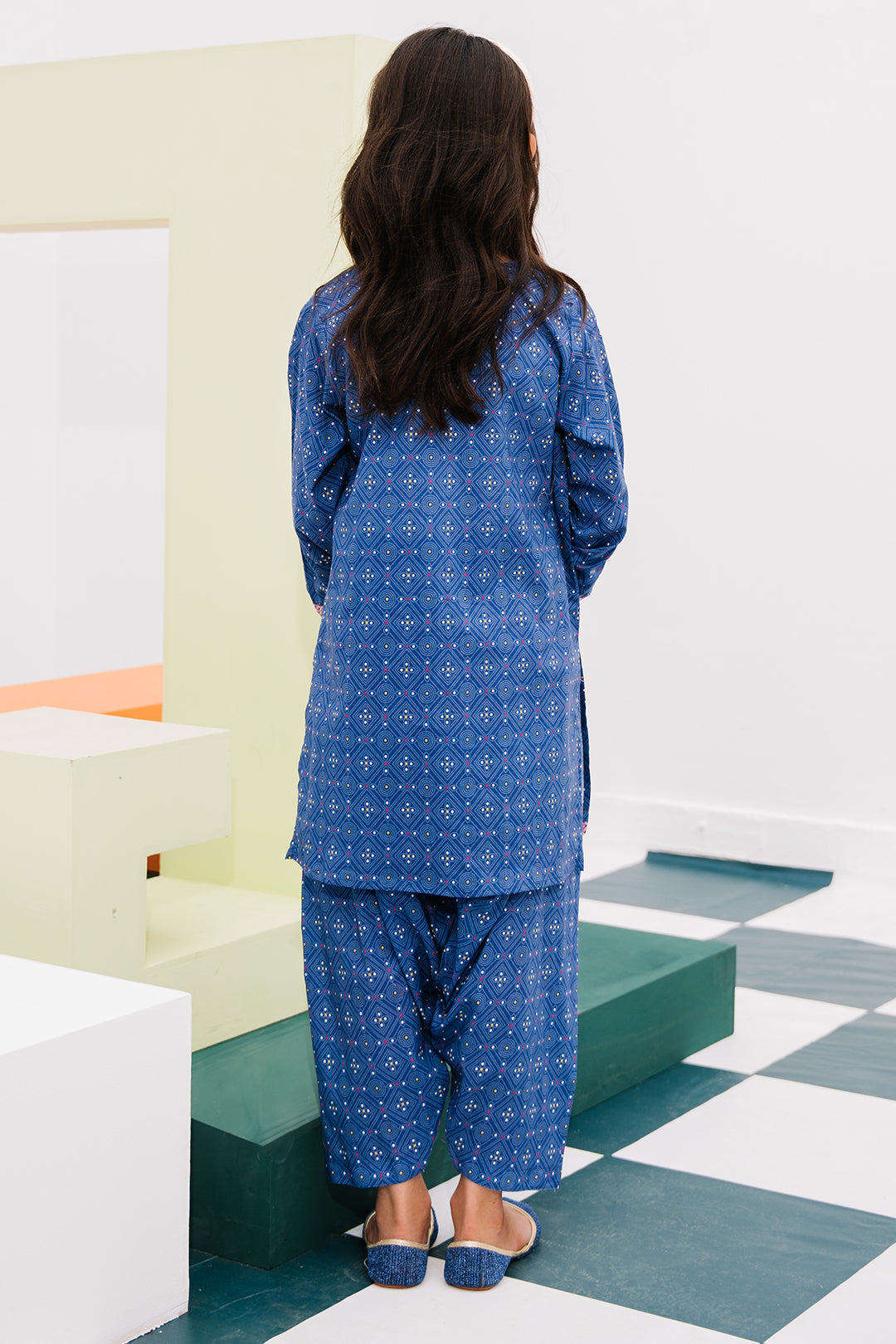 Zellbury Girls | 2 Piece Lawn | Embroidered Kurta Trouser - 2434 - House Of Hania