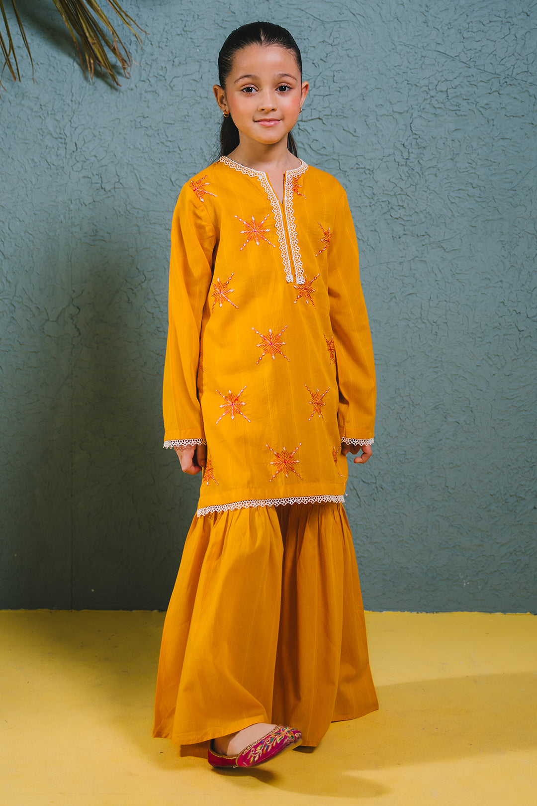 Zellbury Girls | 2 Piece Lawn | Embroidered Kurta Trouser - 2465 - House Of Hania