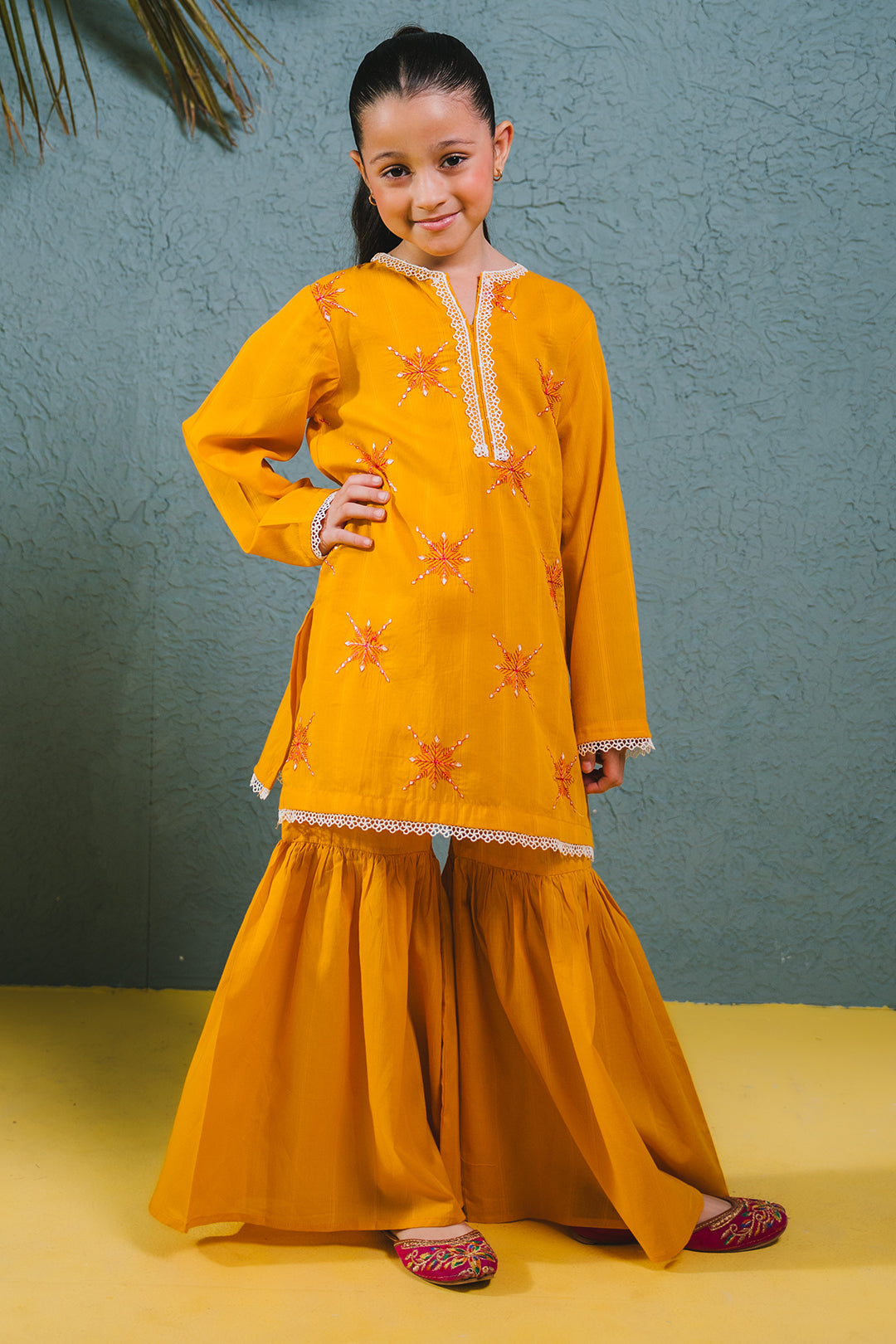 Zellbury Girls | 2 Piece Lawn | Embroidered Kurta Trouser - 2465 - House Of Hania