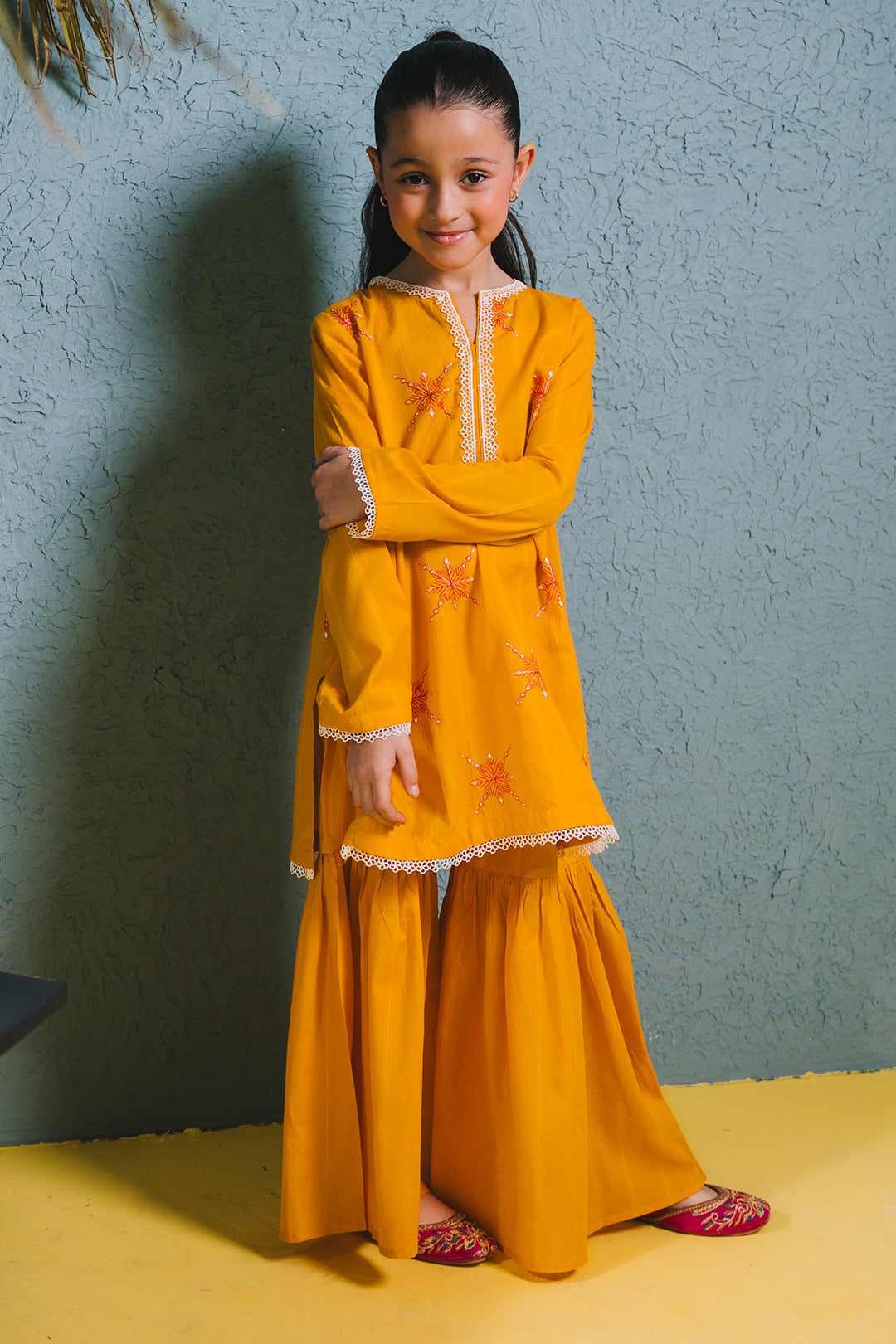 Zellbury Girls | 2 Piece Lawn | Embroidered Kurta Trouser - 2465 - House Of Hania