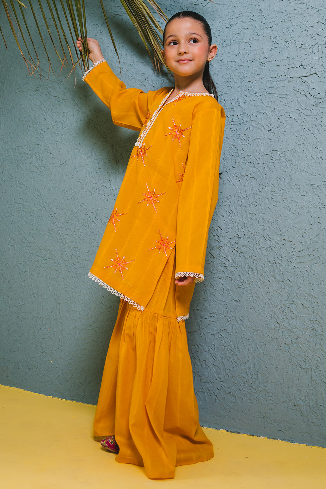 Zellbury Girls | 2 Piece Lawn | Embroidered Kurta Trouser - 2465 - House Of Hania