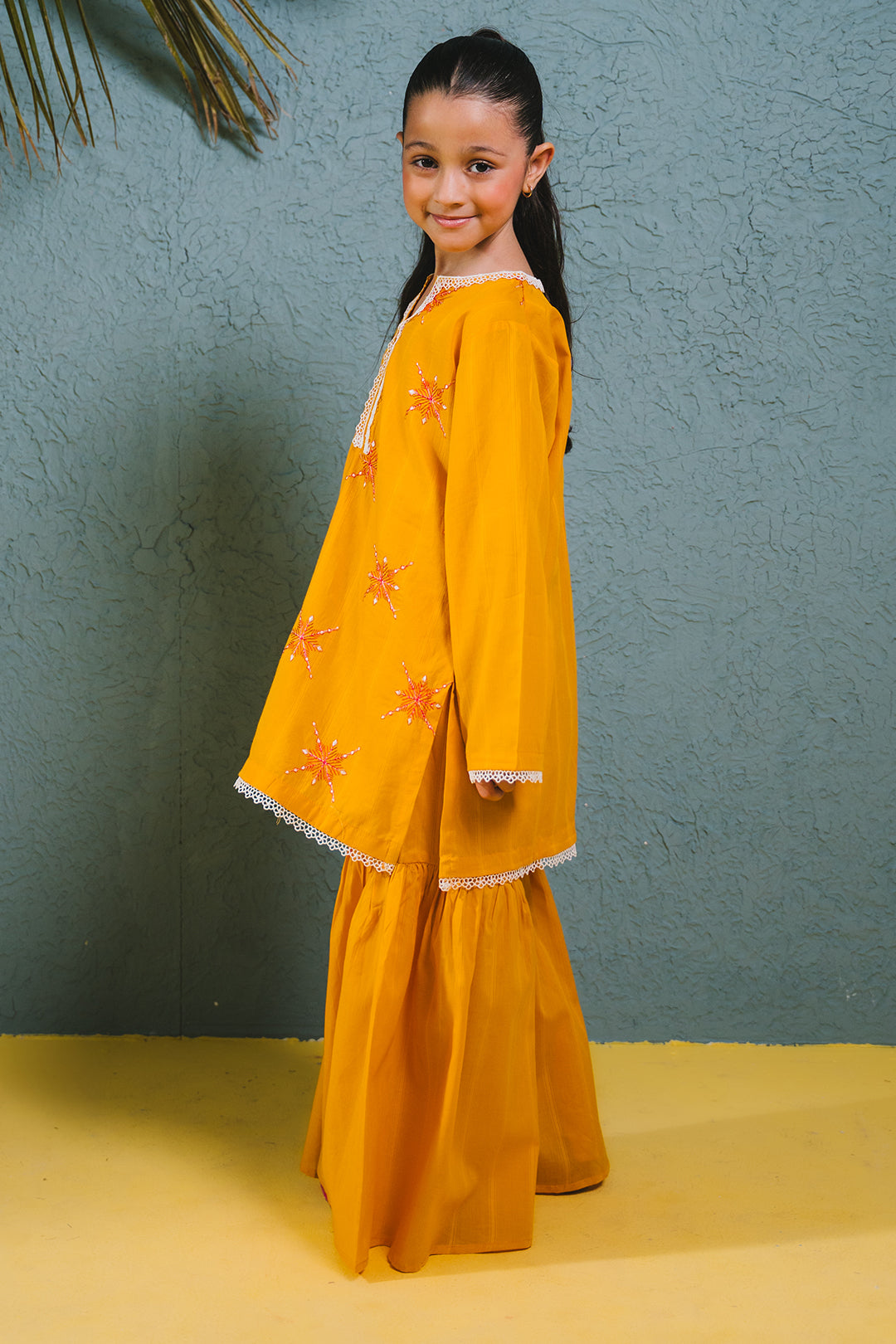 Zellbury Girls | 2 Piece Lawn | Embroidered Kurta Trouser - 2465 - House Of Hania