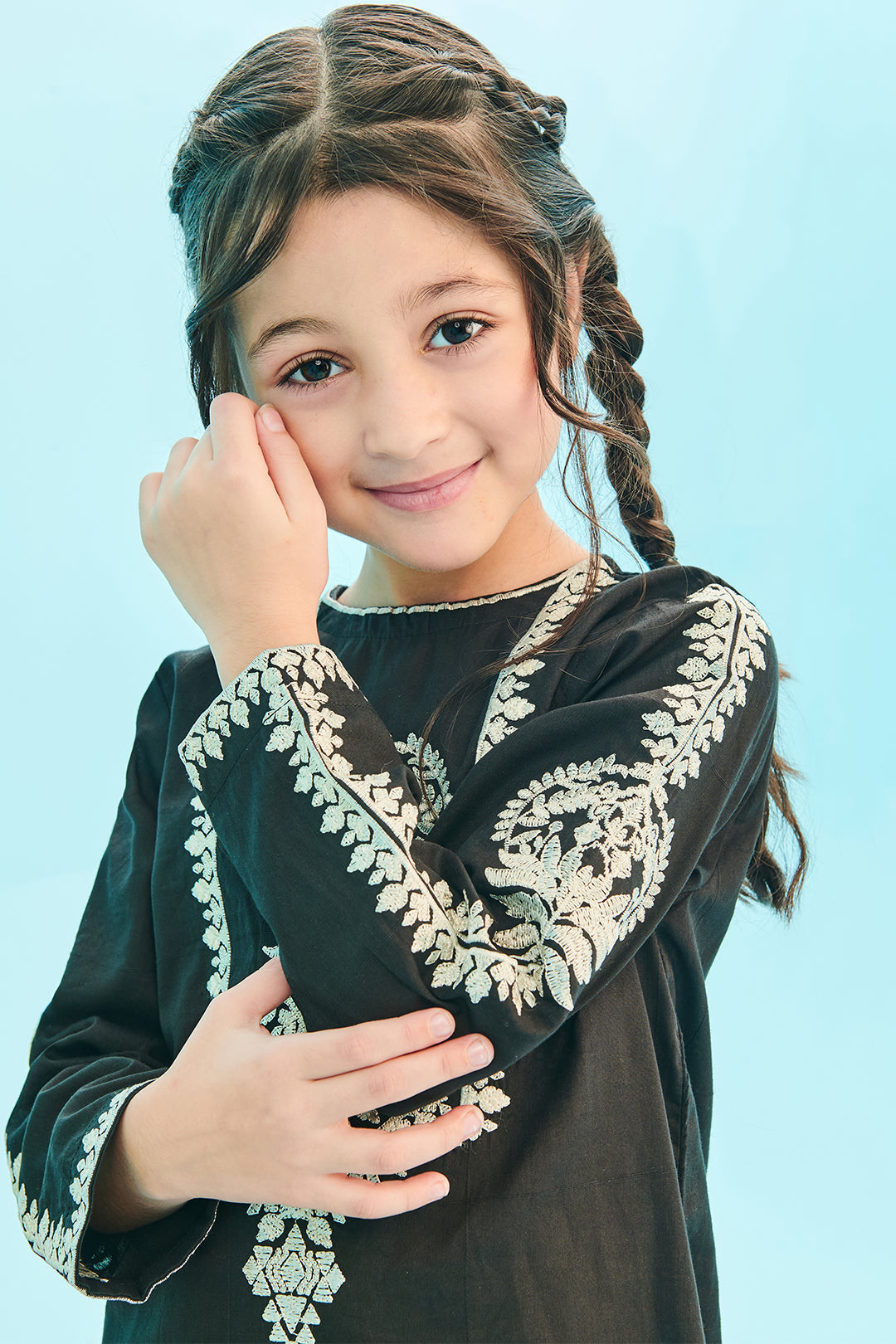 Zellbury Girls | 2 Piece Lawn | Embroidered Kurta Trouser - 2466 - House Of Hania