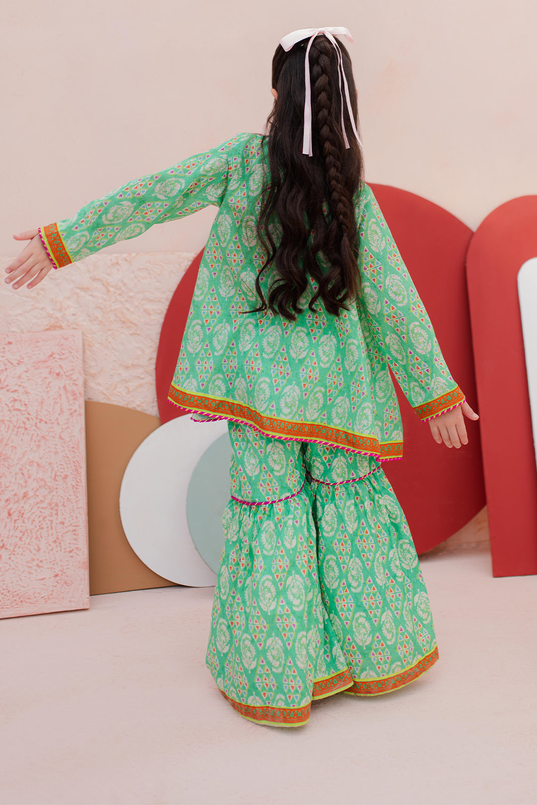 Zellbury Girls | 2 Piece Lawn | Embroidered Kurta Trouser - 2469 - House Of Hania
