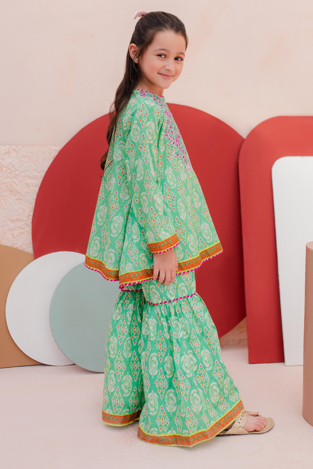 Zellbury Girls | 2 Piece Lawn | Embroidered Kurta Trouser - 2469 - House Of Hania