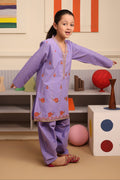 Zellbury Girls | 2 Piece Lawn | Embroidered Kurta Trouser - 2662 - House Of Hania