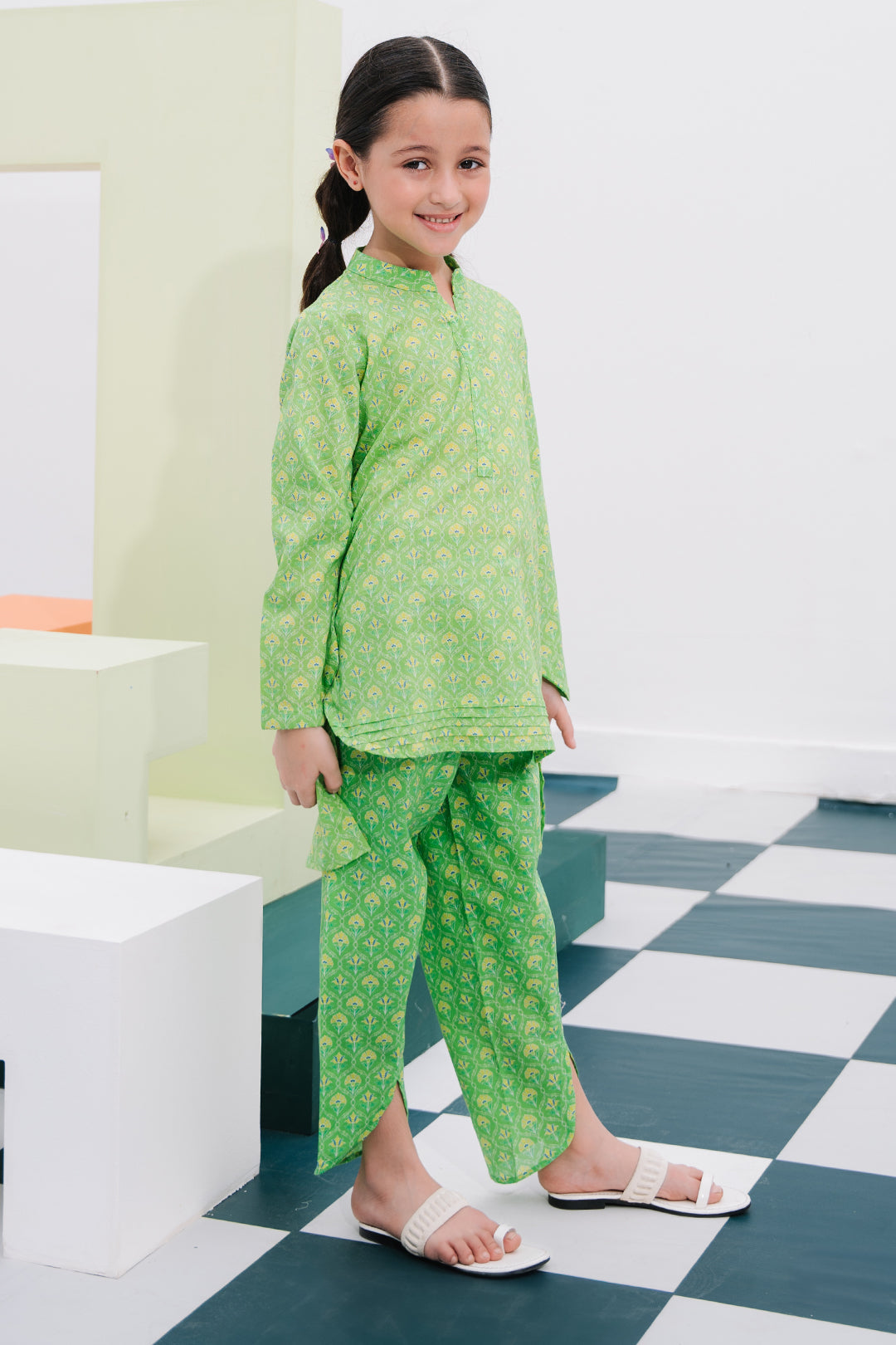 Zellbury Girls | 2 Piece Lawn | Kurta Trouser - 2406 - House Of Hania