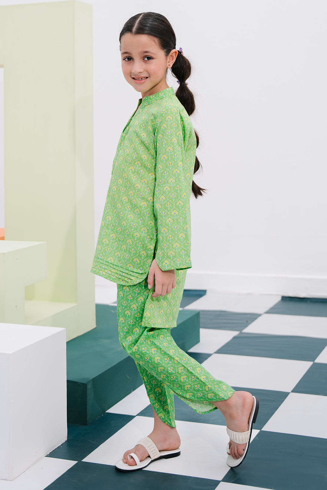 Zellbury Girls | 2 Piece Lawn | Kurta Trouser - 2406 - House Of Hania