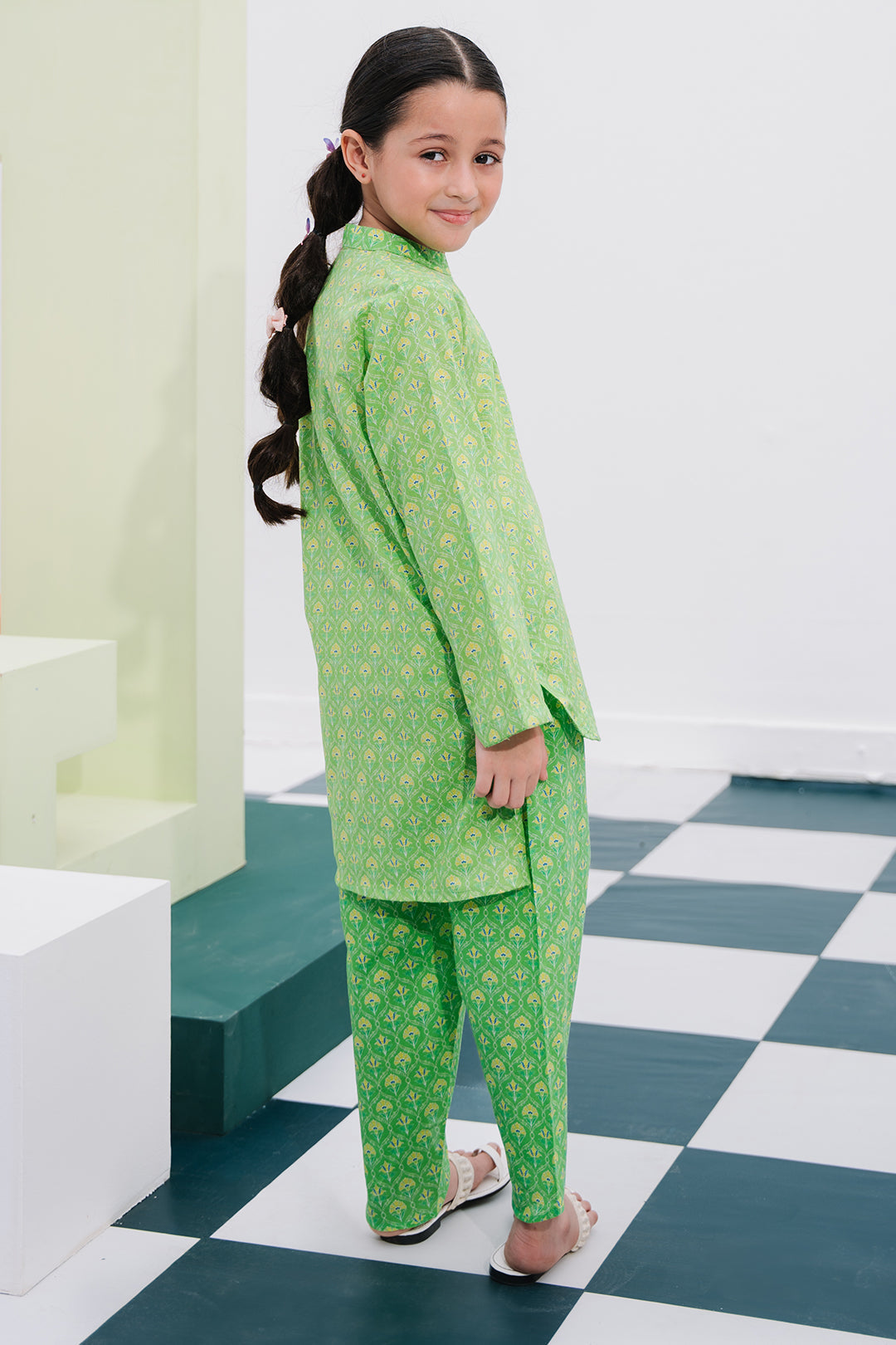 Zellbury Girls | 2 Piece Lawn | Kurta Trouser - 2406 - House Of Hania