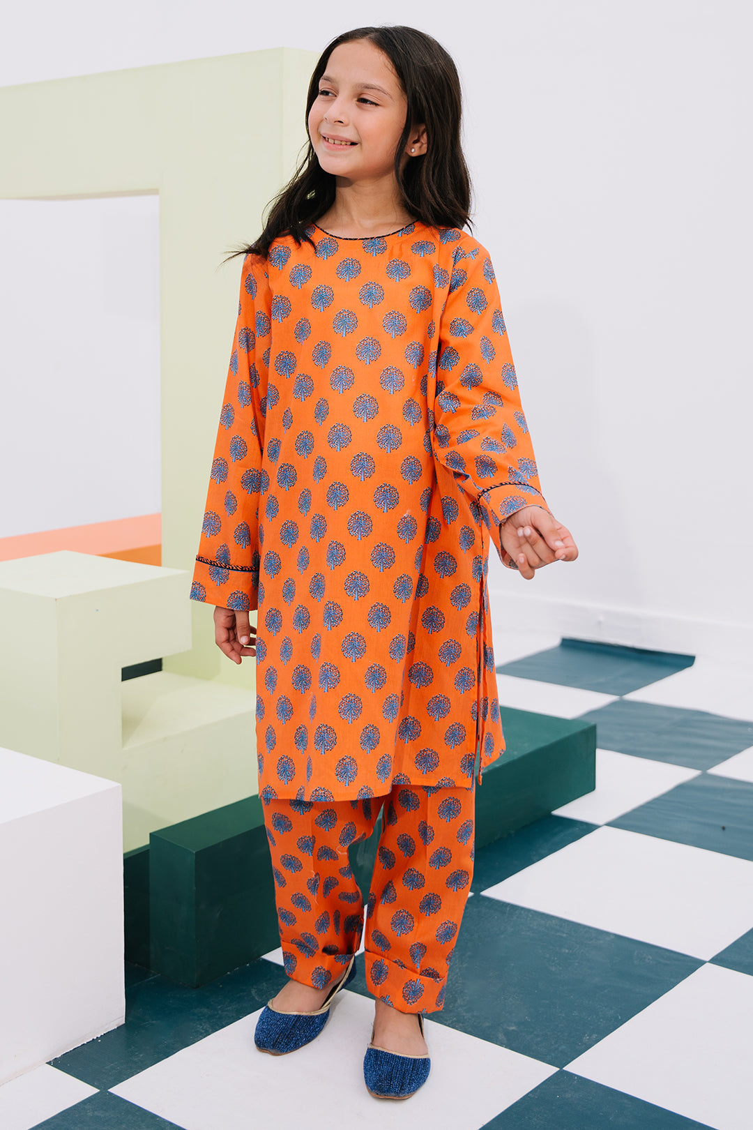 Zellbury Girls | 2 Piece Lawn | Kurta Trouser - 2409 - House Of Hania