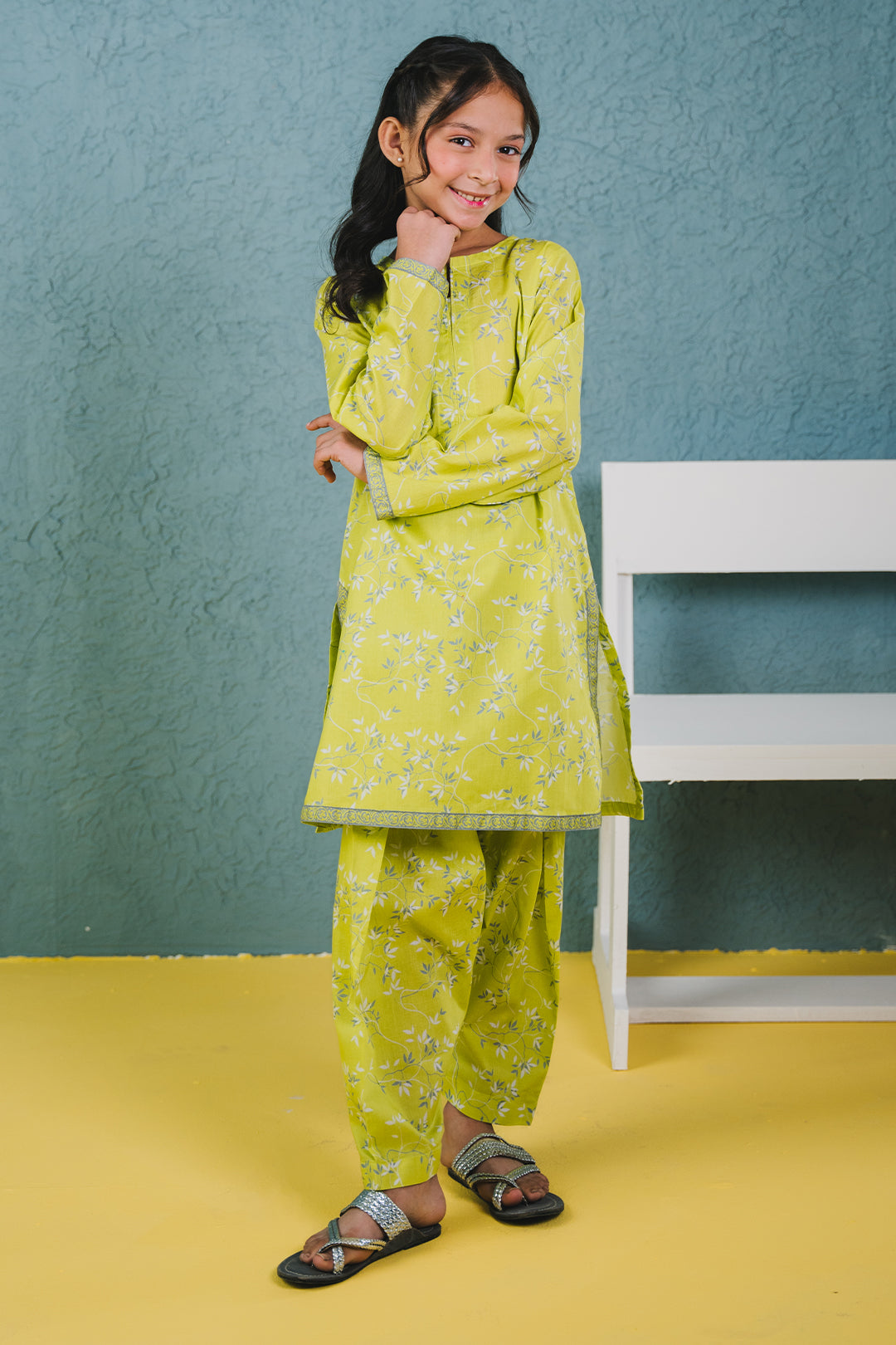 Zellbury Girls | 2 Piece Lawn | Kurta Trouser - 2410 - House Of Hania