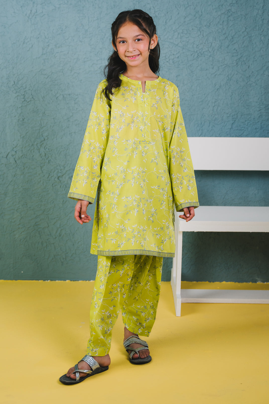 Zellbury Girls | 2 Piece Lawn | Kurta Trouser - 2410 - House Of Hania