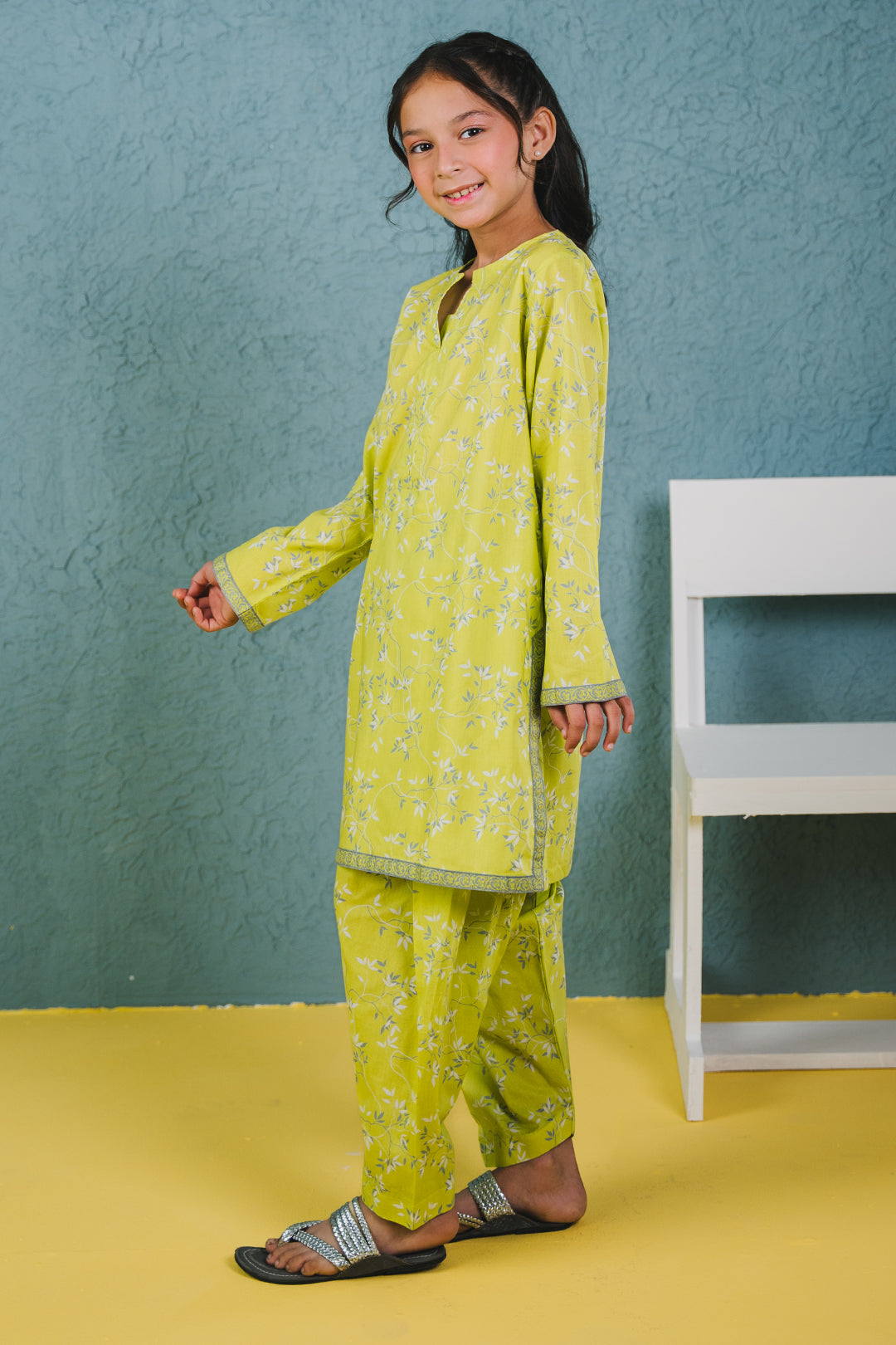 Zellbury Girls | 2 Piece Lawn | Kurta Trouser - 2410 - House Of Hania