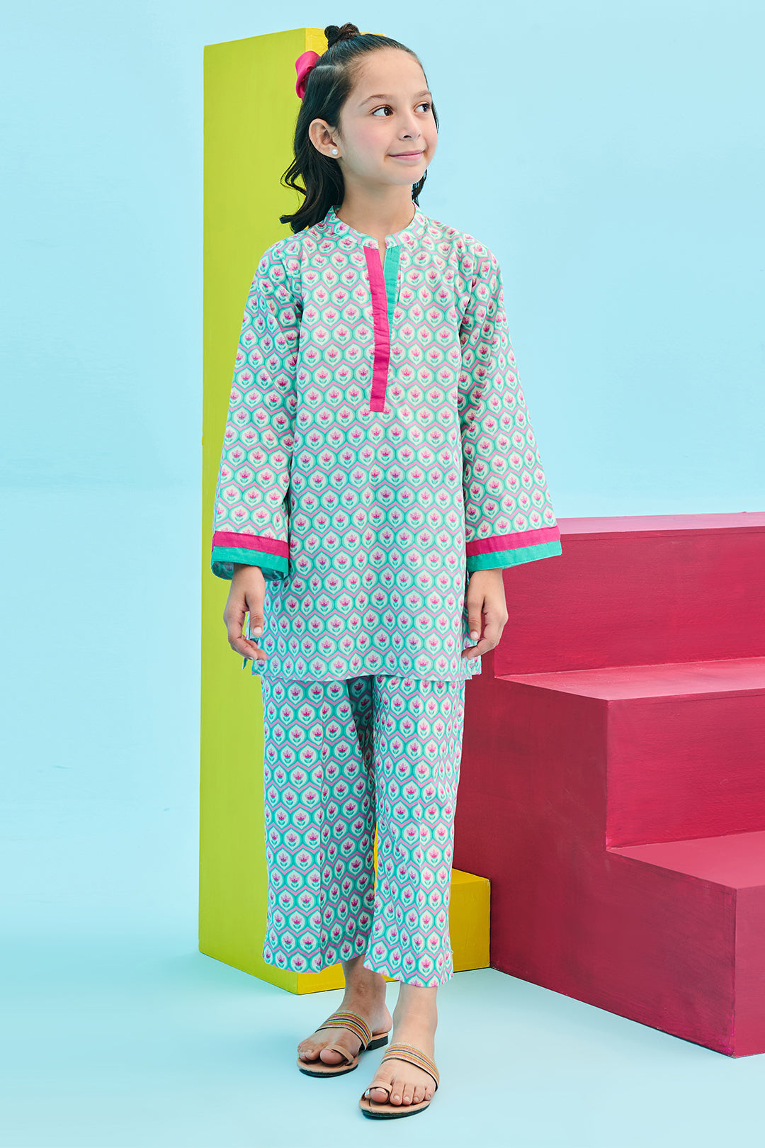 Zellbury Girls | 2 Piece Lawn | Kurta Trouser - 2411 - House Of Hania
