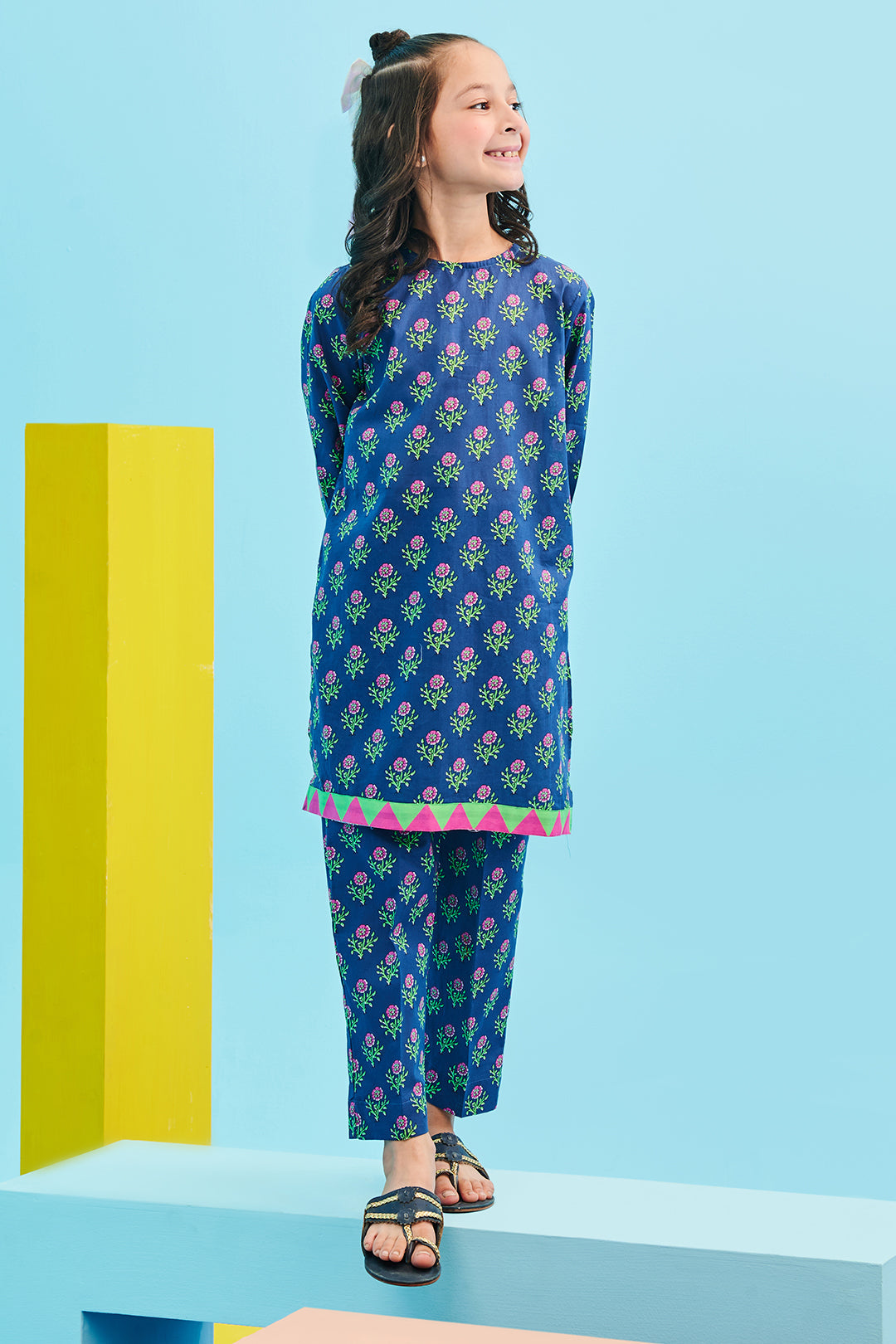 Zellbury Girls | 2 Piece Lawn | Kurta Trouser - 2412 - House Of Hania