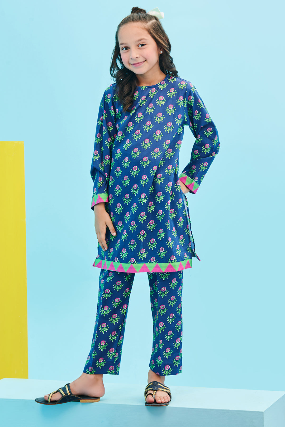 Zellbury Girls | 2 Piece Lawn | Kurta Trouser - 2412 - House Of Hania