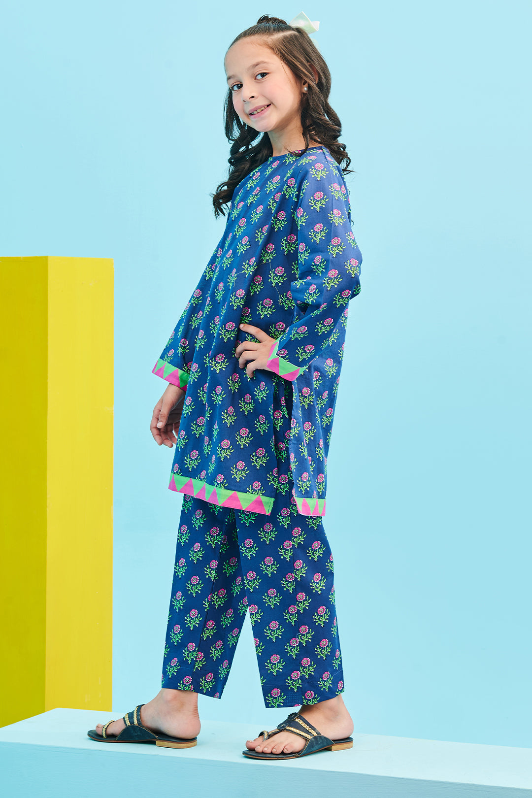 Zellbury Girls | 2 Piece Lawn | Kurta Trouser - 2412 - House Of Hania