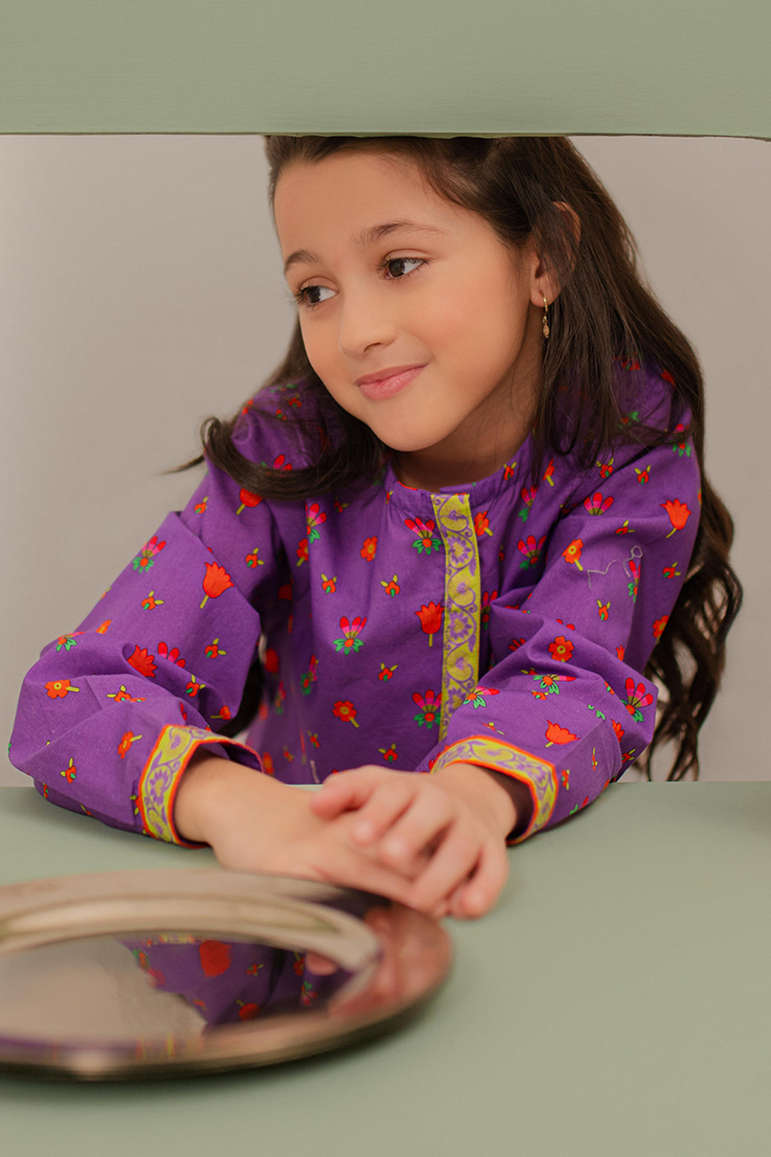 Zellbury Girls | 2 Piece Lawn | Kurta Trouser - 2413 - House Of Hania