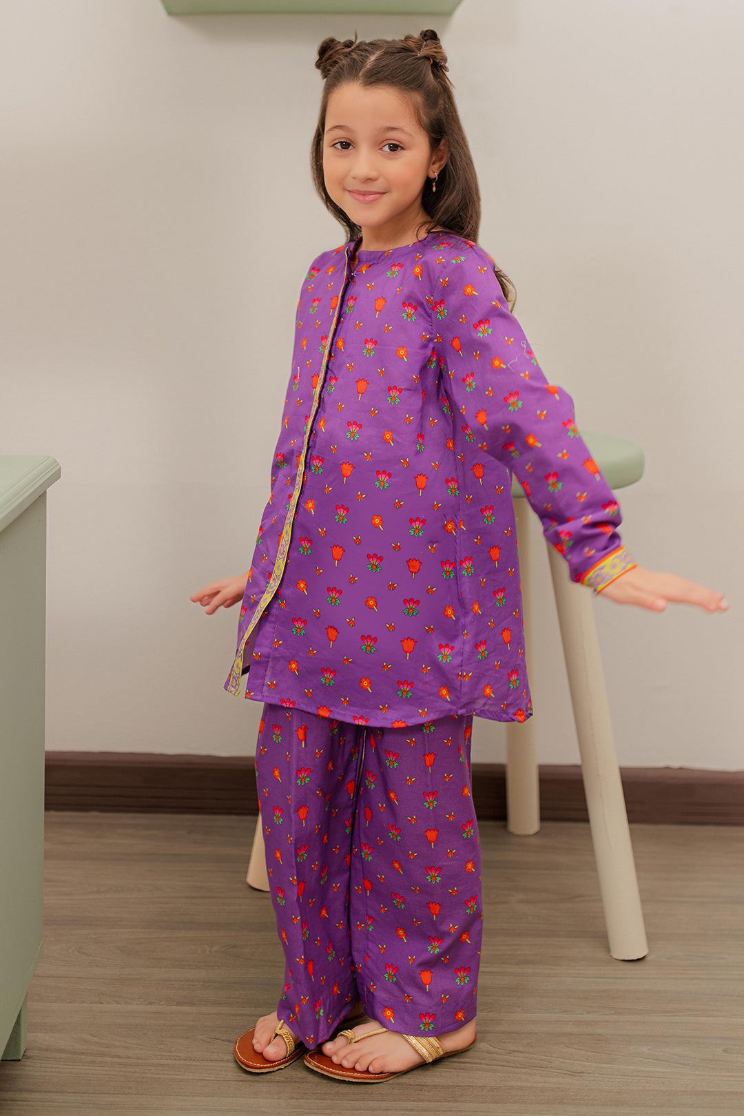 Zellbury Girls | 2 Piece Lawn | Kurta Trouser - 2413 - House Of Hania