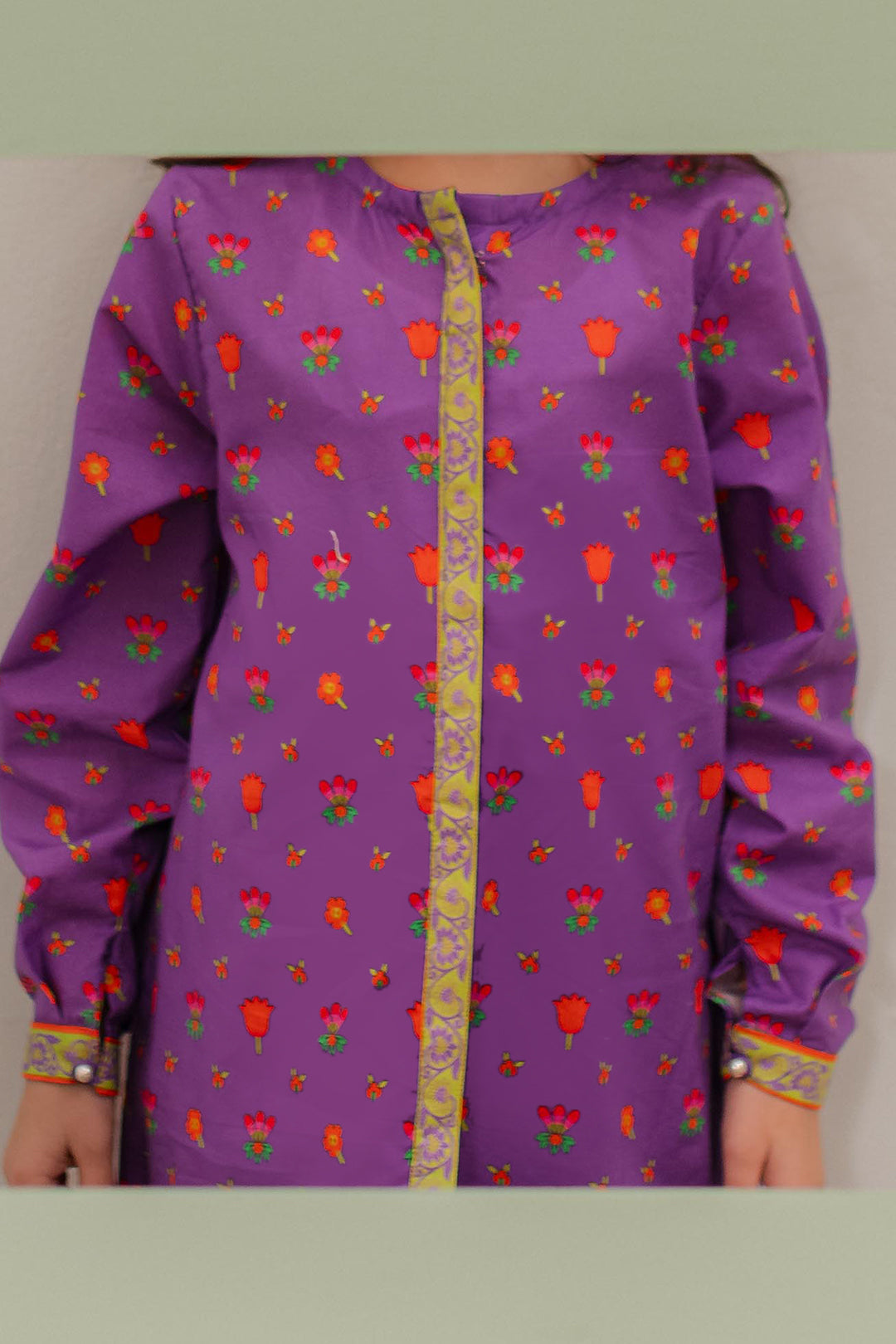 Zellbury Girls | 2 Piece Lawn | Kurta Trouser - 2413 - House Of Hania